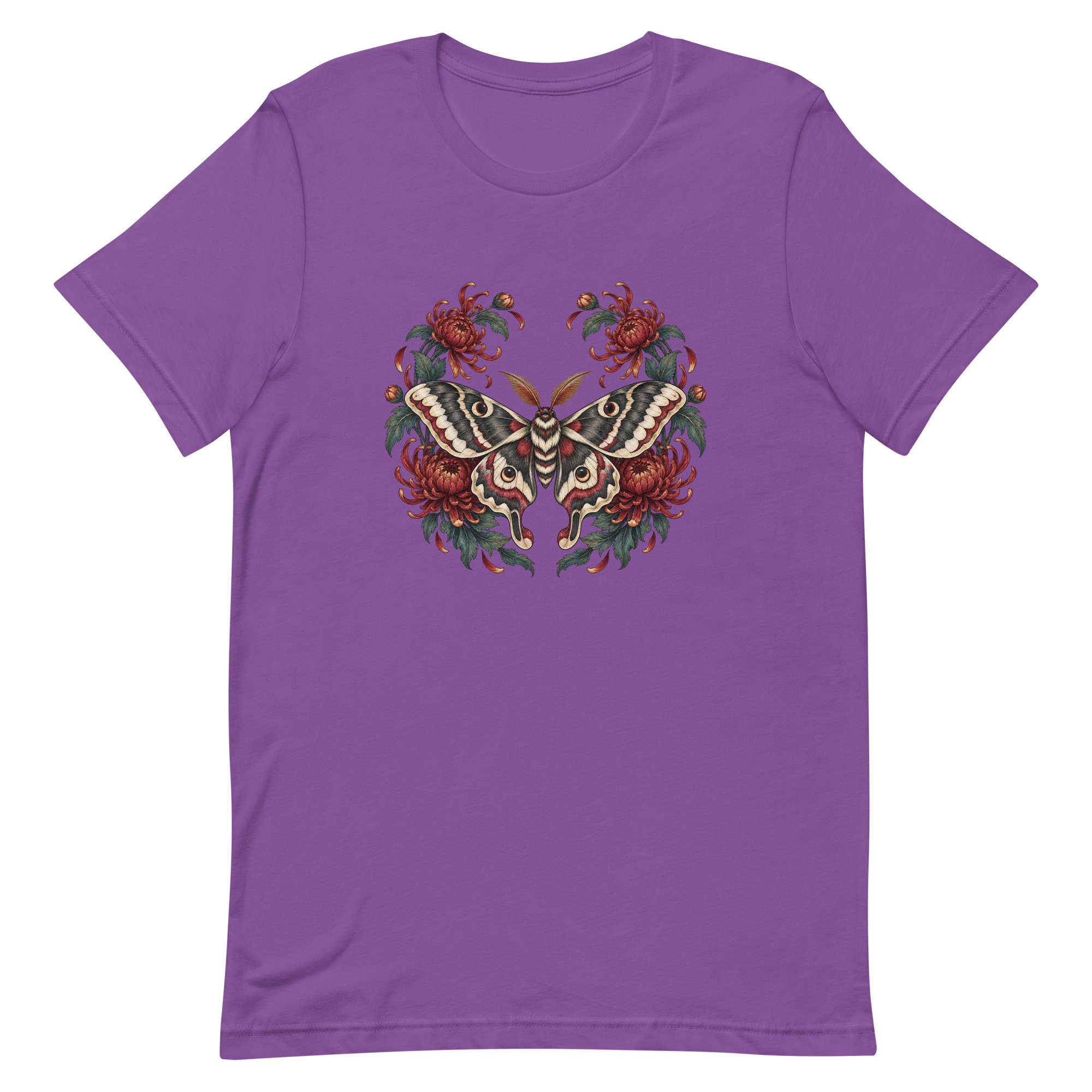 Japanese Moth Chrysanthemum Enso Ink Art, Japanese Art Tee, Mythology Gift - Image 60