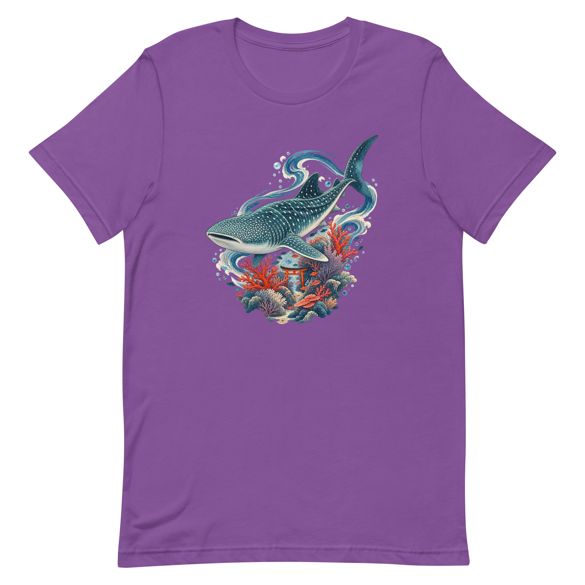 Whale Shark Torii Coral Garden Japanese Art, Japanese Art Tee, Mythology Gift - Image 60