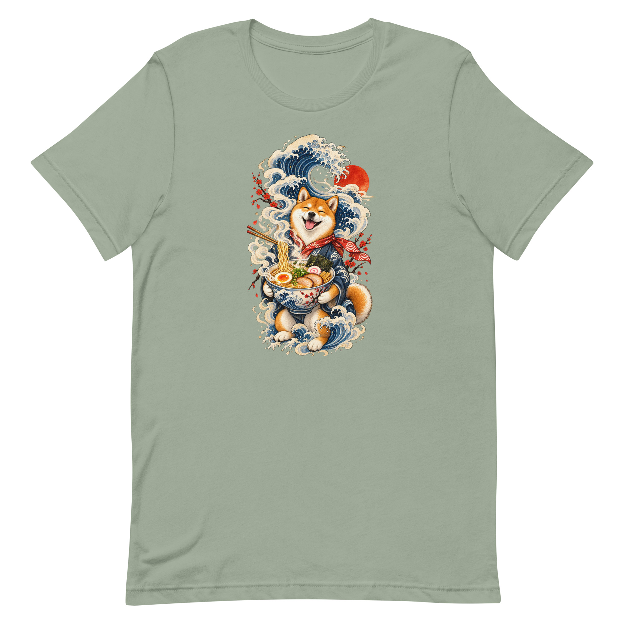 Shiba Inu Ramen Great Wave Japanese Food Art, Japanese Art Tee, Mythology Gift - Image 82