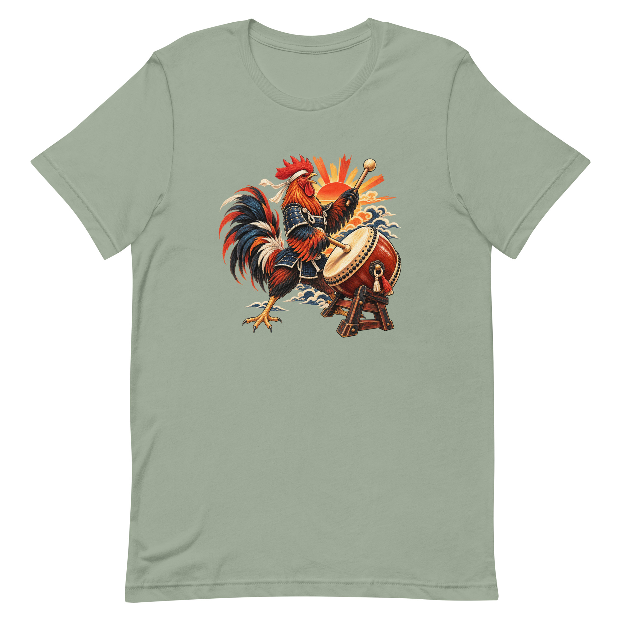 Rooster Samurai Taiko Drum Japanese Art, Japanese Art Tee, Mythology Gift - Image 84