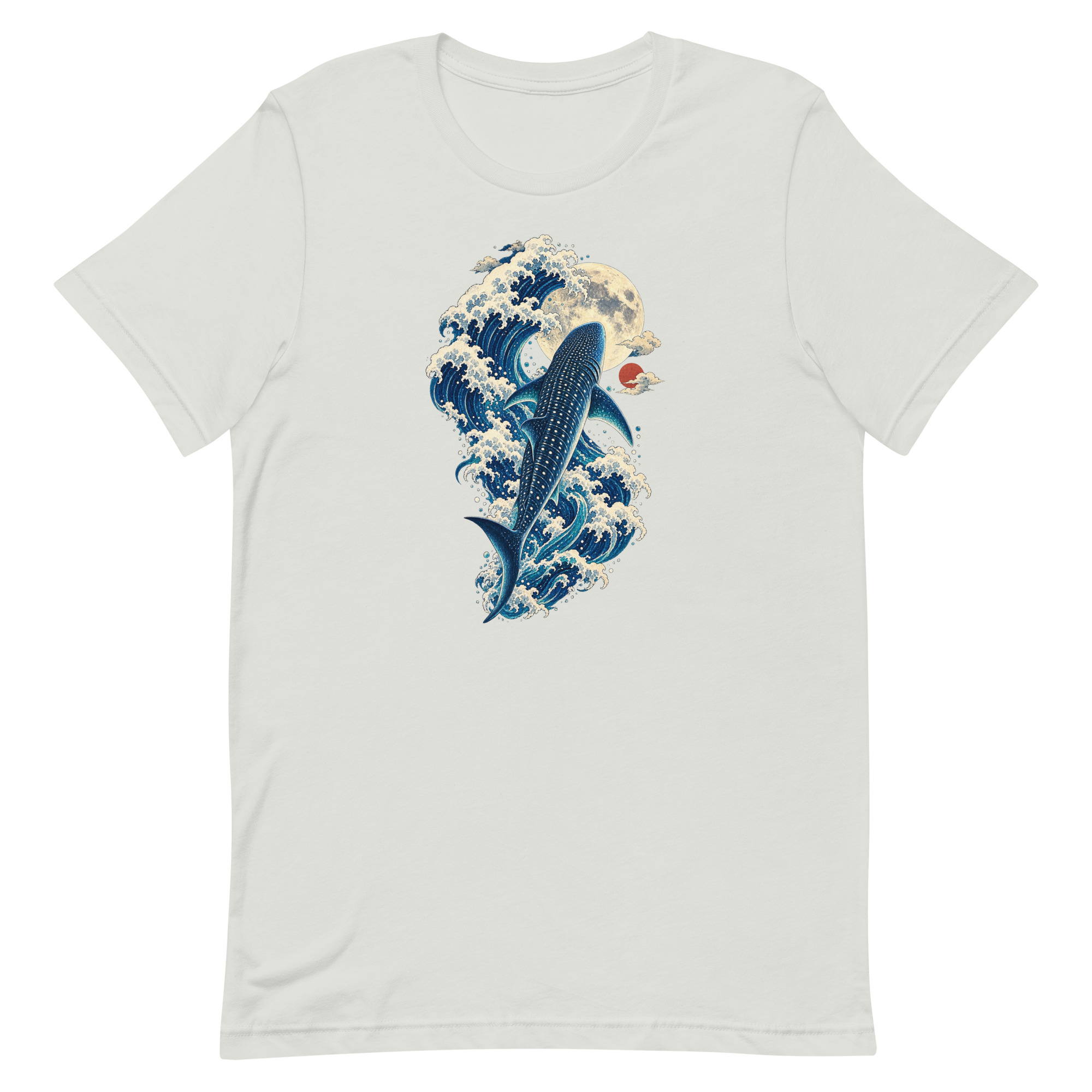 Whale Shark Great Wave Moon Japanese Art, Japanese Art Tee, Mythology Gift - Image 59