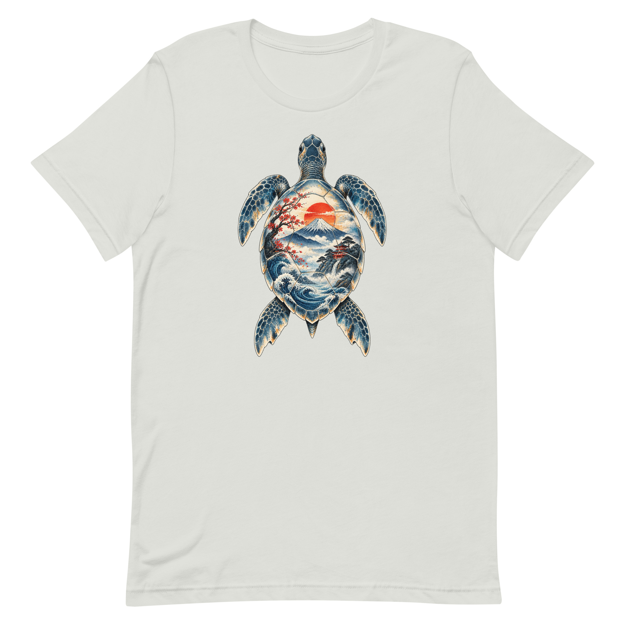 Sea Turtle Mount Fuji Sunrise Japanese Art, Japanese Art Tee, Mythology Gift - Image 61