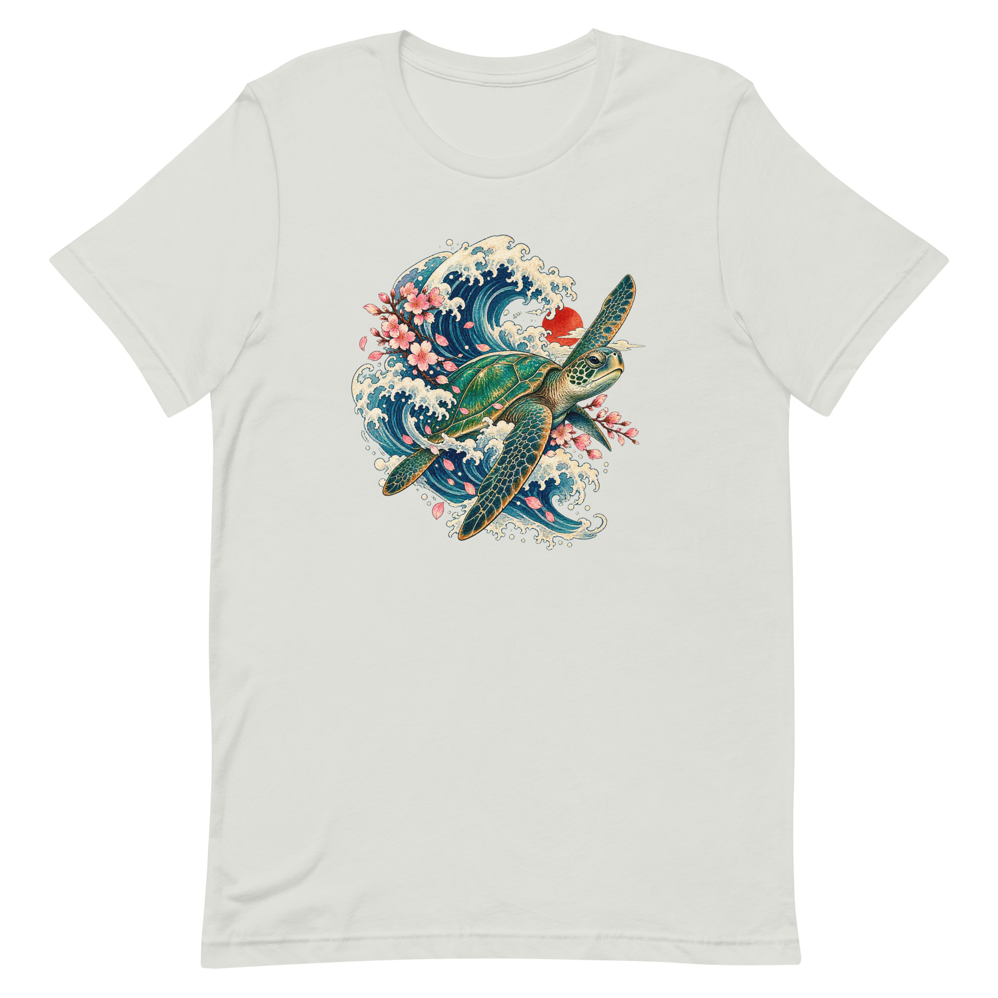 Sea Turtle Great Wave Sakura Japanese Art, Japanese Art Tee, Mythology Gift - Image 61