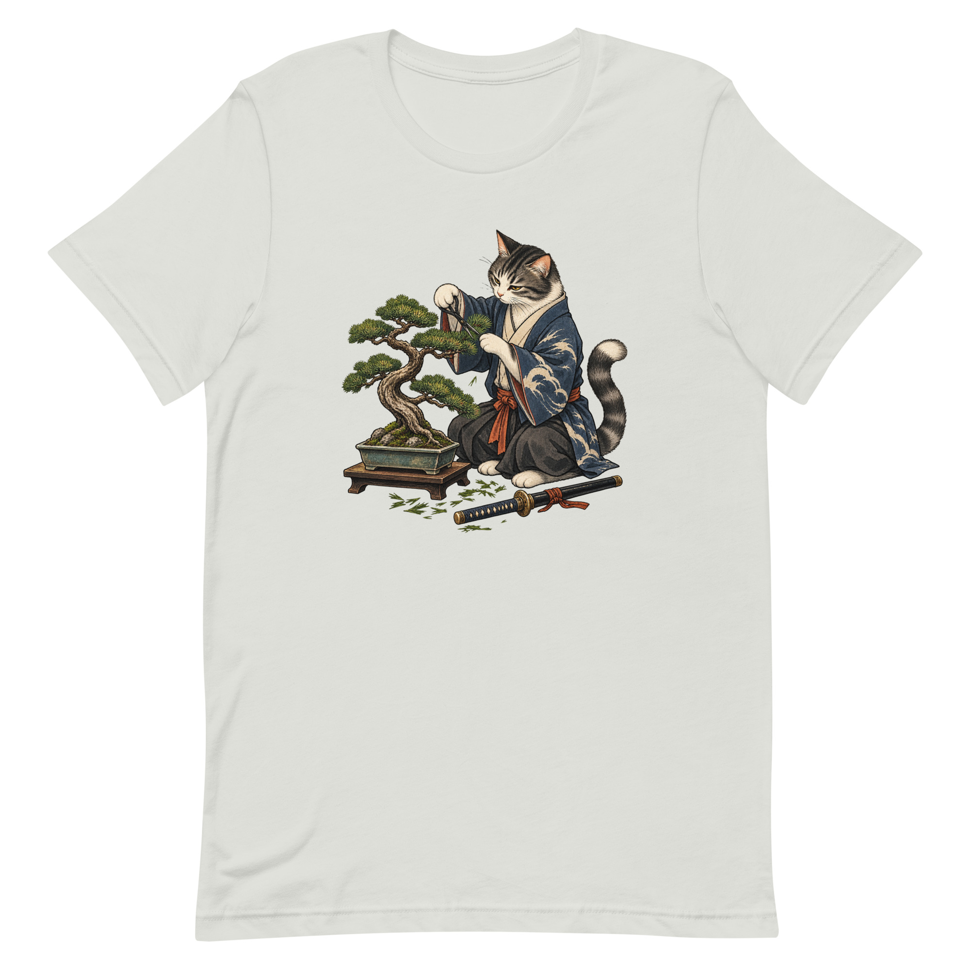Samurai Cat Bonsai Dojo Japanese Art, Japanese Art Tee, Mythology Gift - Image 61