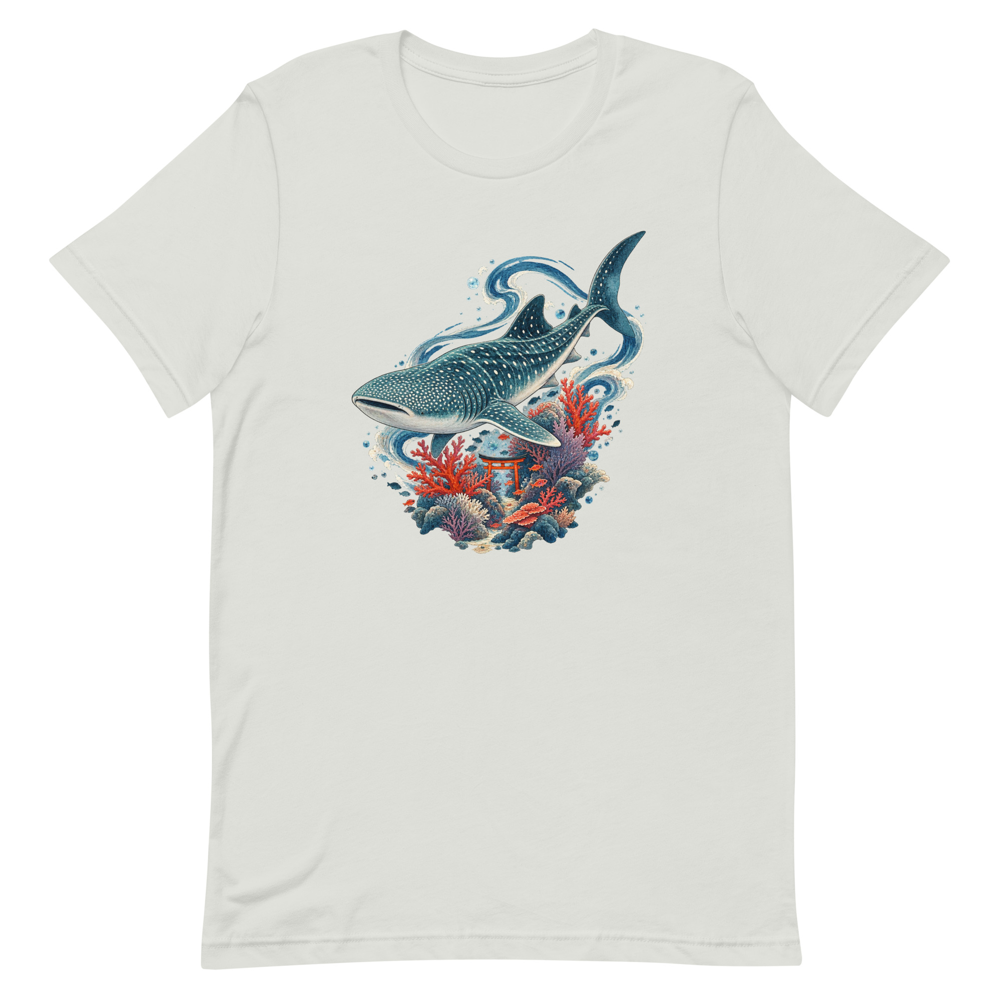 Whale Shark Torii Coral Garden Japanese Art, Japanese Art Tee, Mythology Gift - Image 61