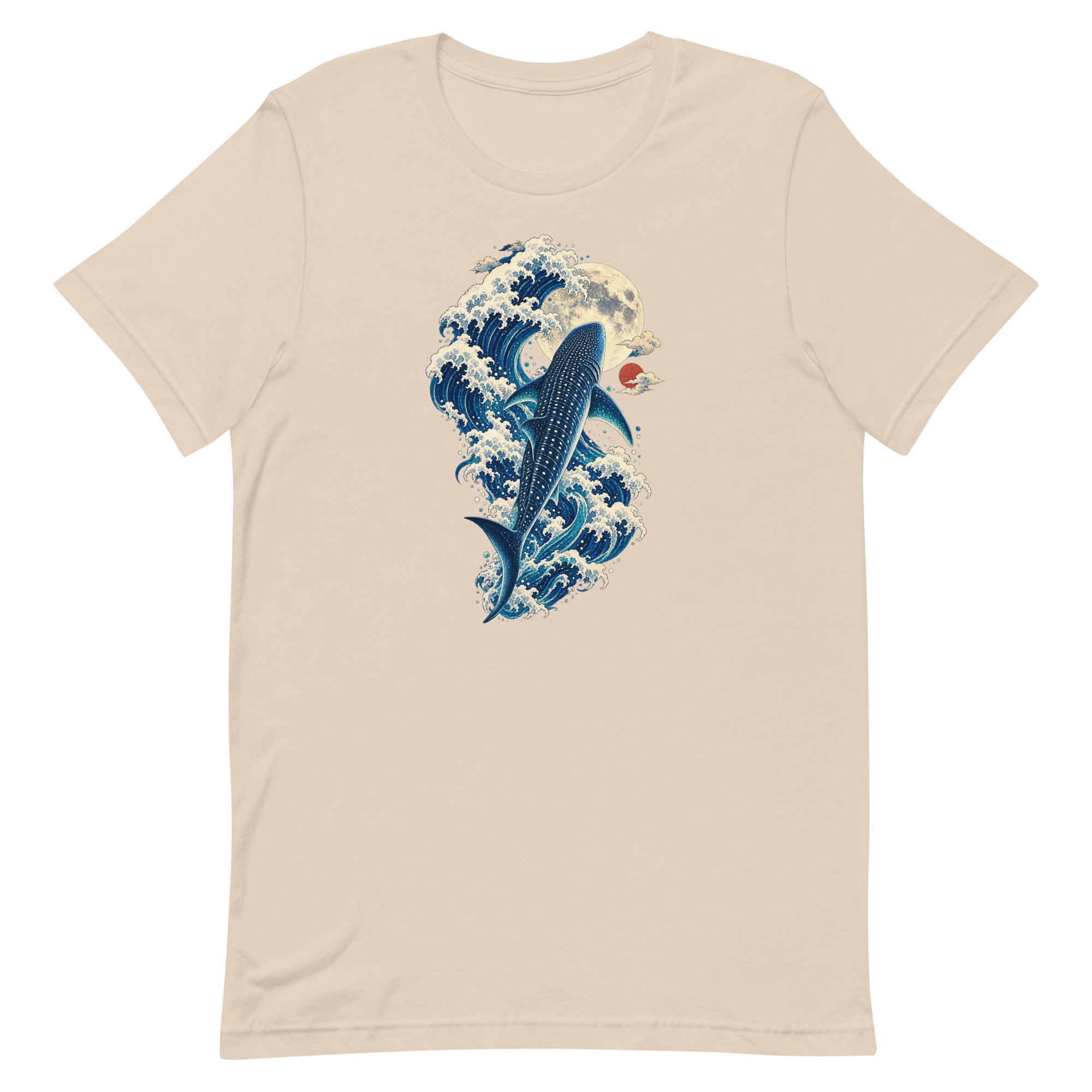 Whale Shark Great Wave Moon Japanese Art, Japanese Art Tee, Mythology Gift - Image 60
