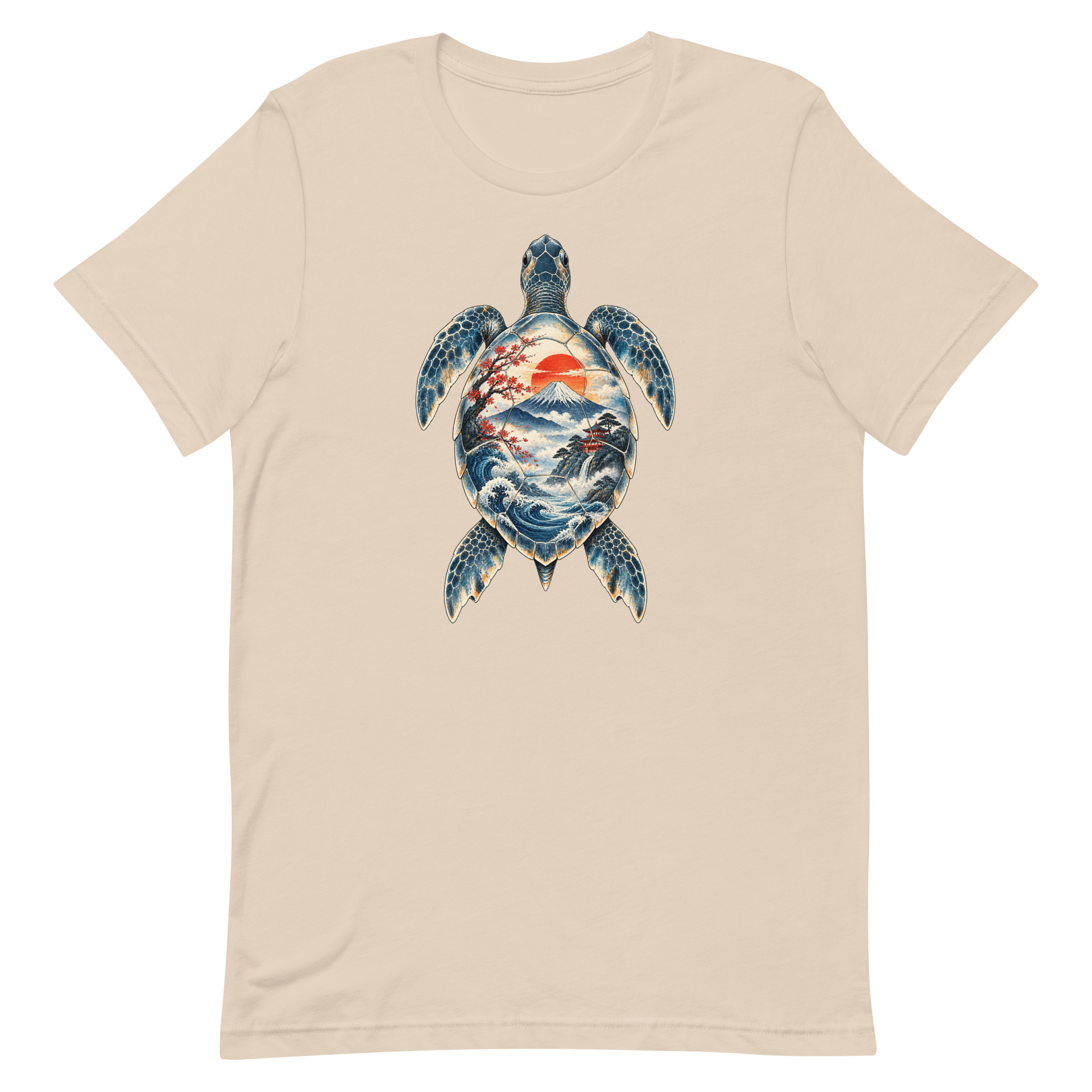 Sea Turtle Mount Fuji Sunrise Japanese Art, Japanese Art Tee, Mythology Gift - Image 62
