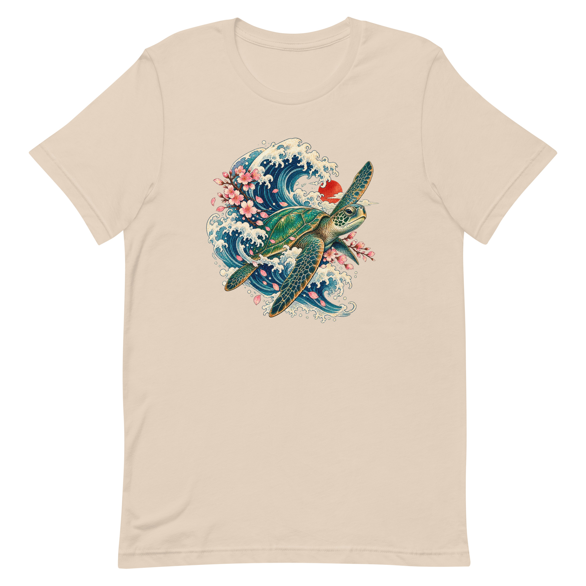 Sea Turtle Great Wave Sakura Japanese Art, Japanese Art Tee, Mythology Gift - Image 62