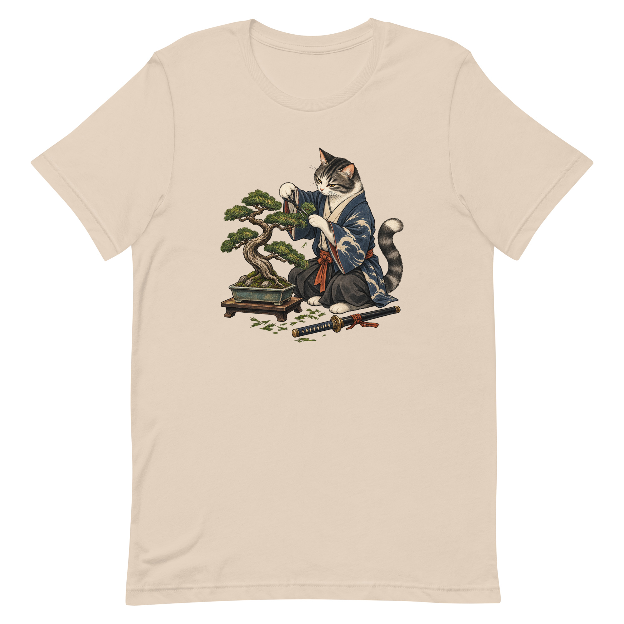 Samurai Cat Bonsai Dojo Japanese Art, Japanese Art Tee, Mythology Gift - Image 62