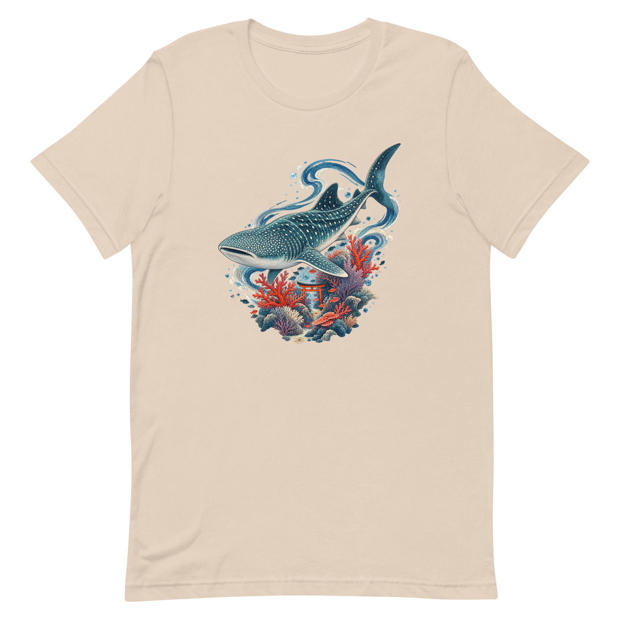 Whale Shark Torii Coral Garden Japanese Art, Japanese Art Tee, Mythology Gift - Image 62