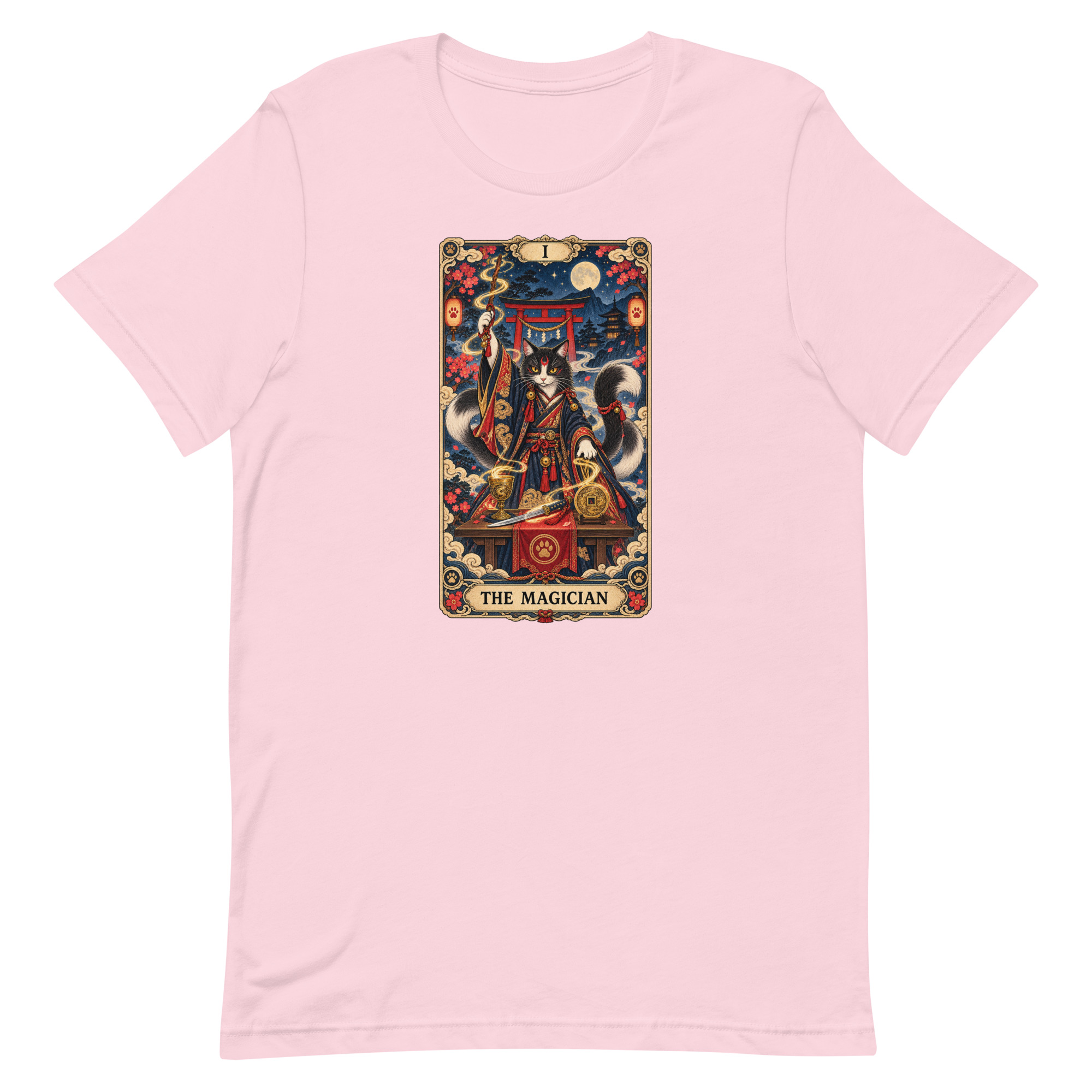 The Magician Bakeneko Cat Tarot Japanese Yokai Art, Japanese Art Tee, Mythology Gift - Image 68