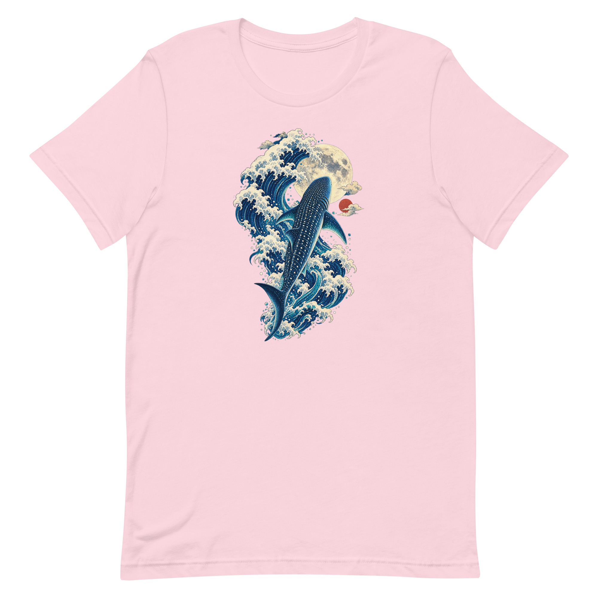 Whale Shark Great Wave Moon Japanese Art, Japanese Art Tee, Mythology Gift - Image 68