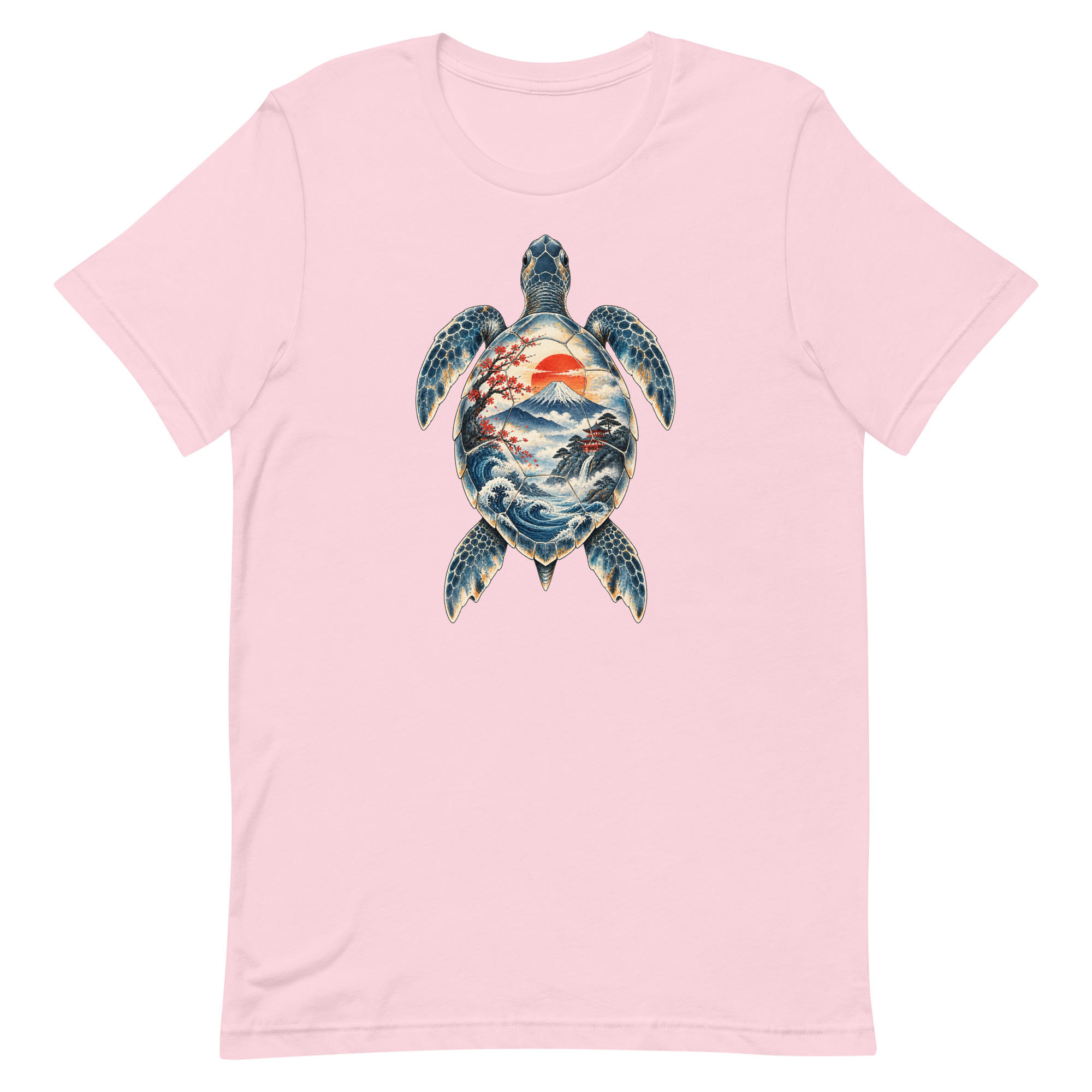 Sea Turtle Mount Fuji Sunrise Japanese Art, Japanese Art Tee, Mythology Gift - Image 70