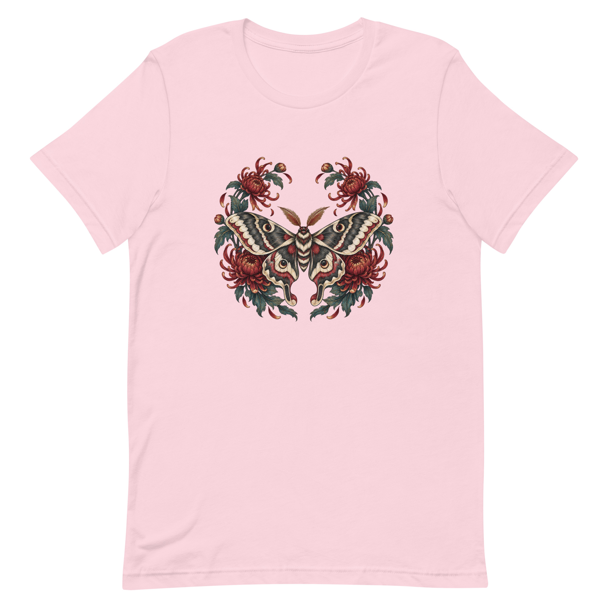 Japanese Moth Chrysanthemum Enso Ink Art, Japanese Art Tee, Mythology Gift - Image 70