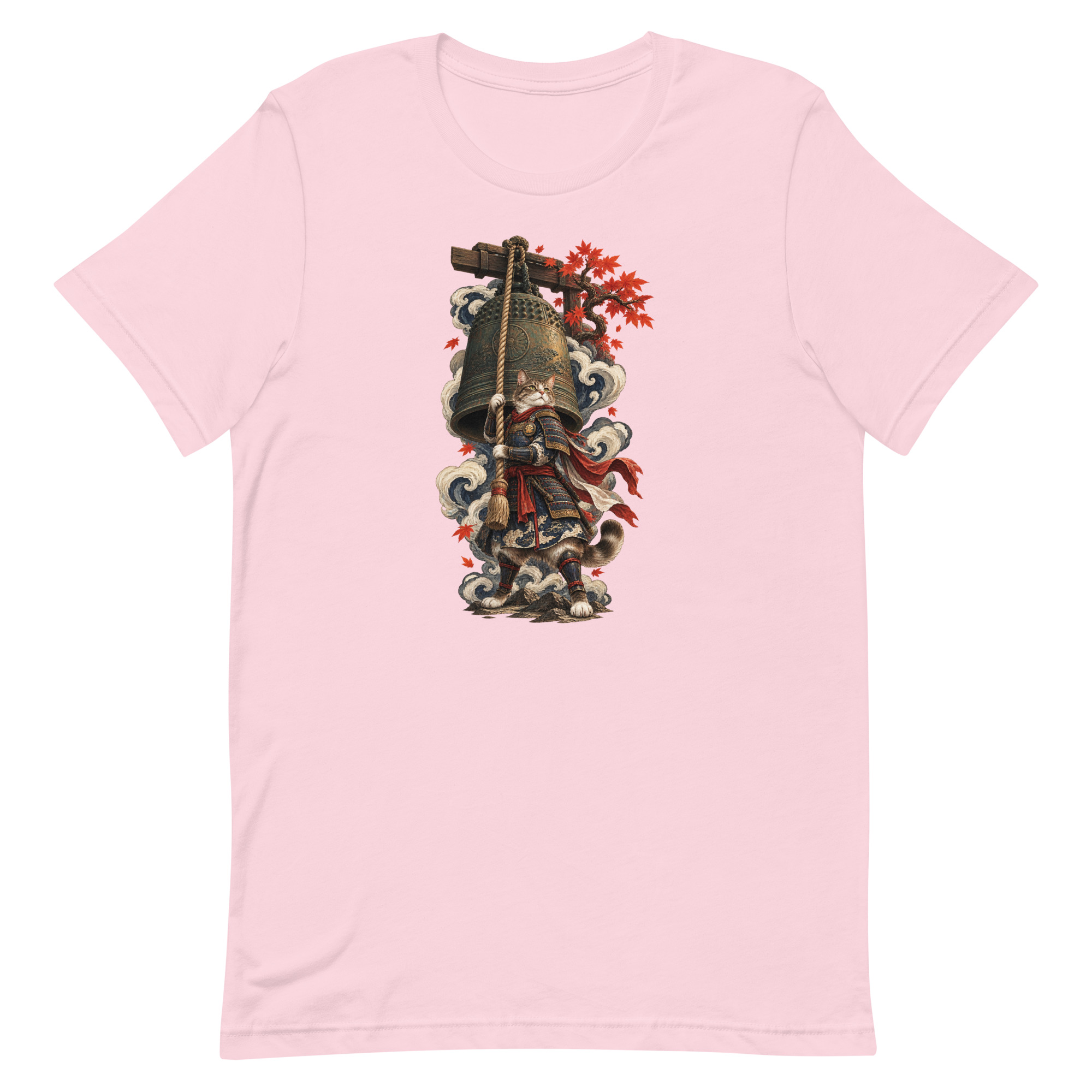 Samurai Cat Temple Bell Guardian Japanese Art, Japanese Art Tee, Mythology Gift - Image 70
