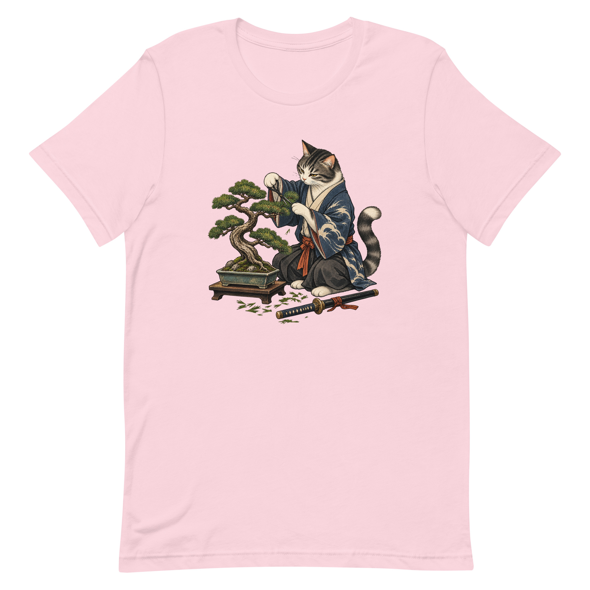 Samurai Cat Bonsai Dojo Japanese Art, Japanese Art Tee, Mythology Gift - Image 70