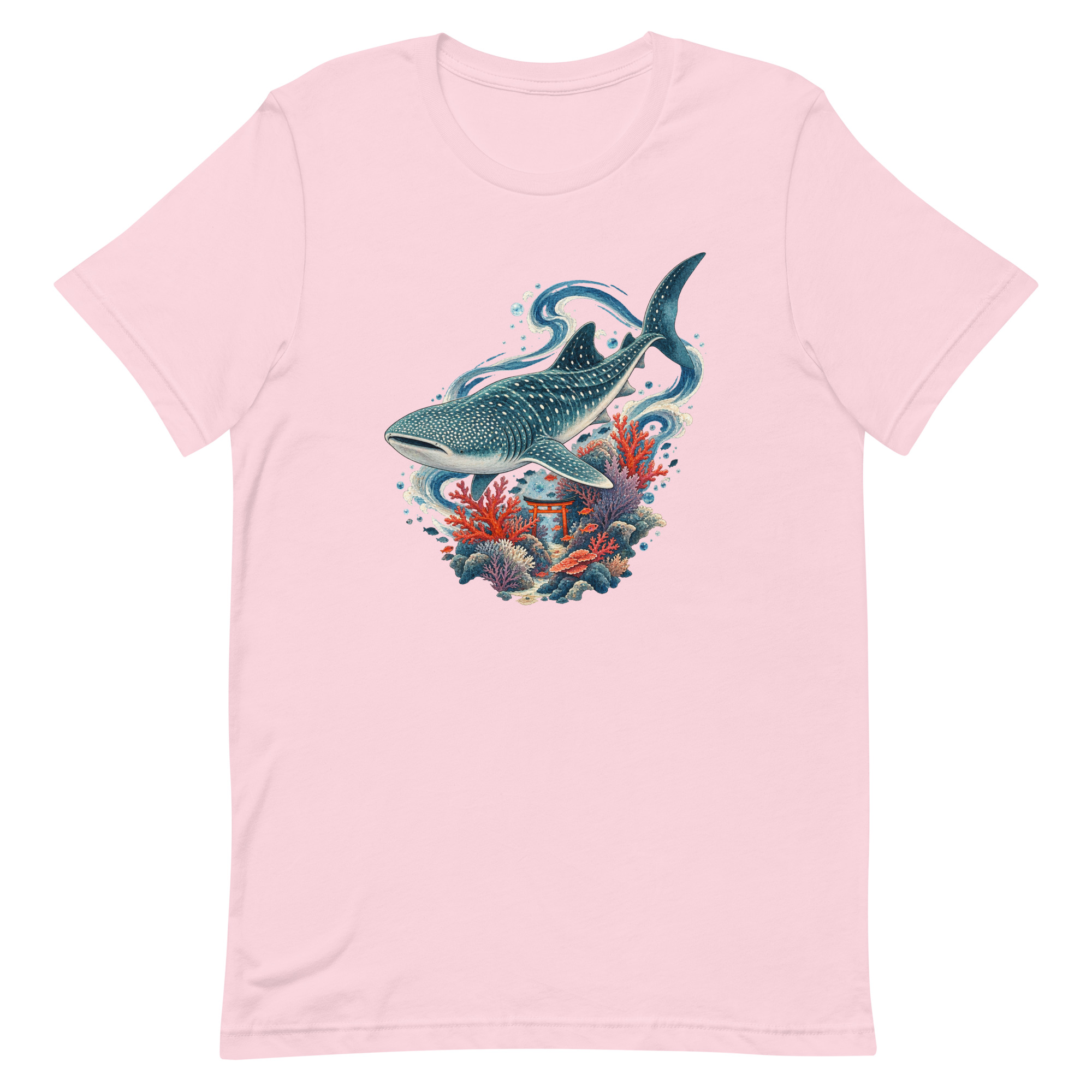 Whale Shark Torii Coral Garden Japanese Art, Japanese Art Tee, Mythology Gift - Image 70