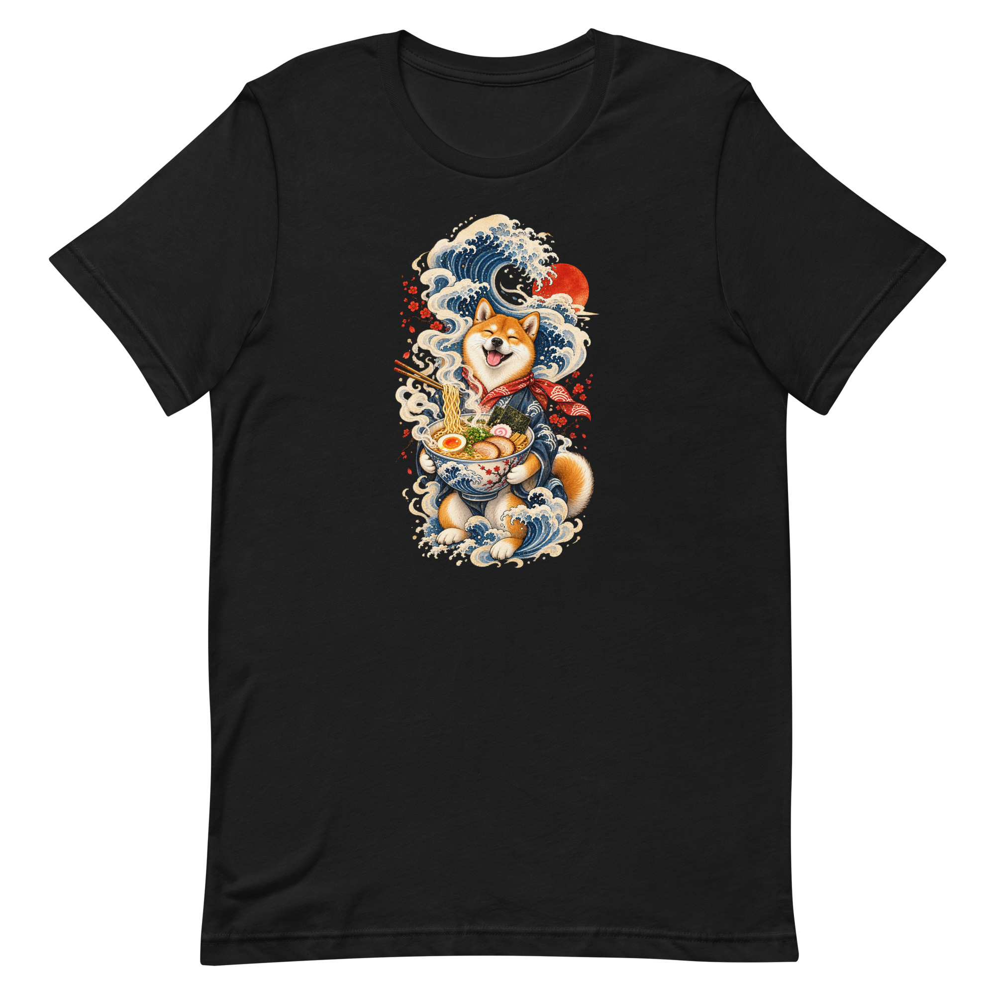 Shiba Inu Ramen Great Wave Japanese Food Art, Japanese Art Tee, Mythology Gift - Image 78