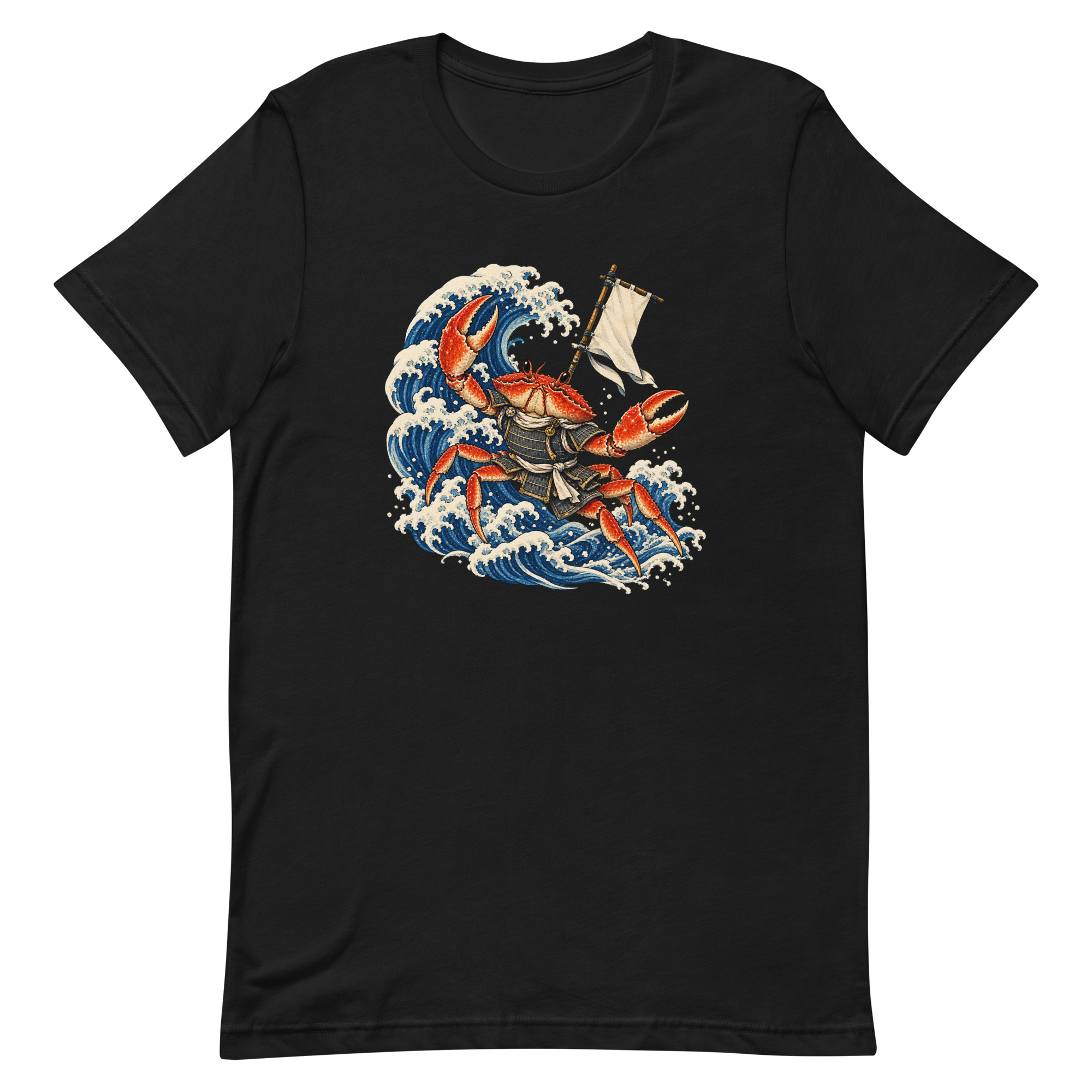 Samurai Crab Great Wave Japanese Warrior Art, Japanese Art Tee, Mythology Gift - Image 80