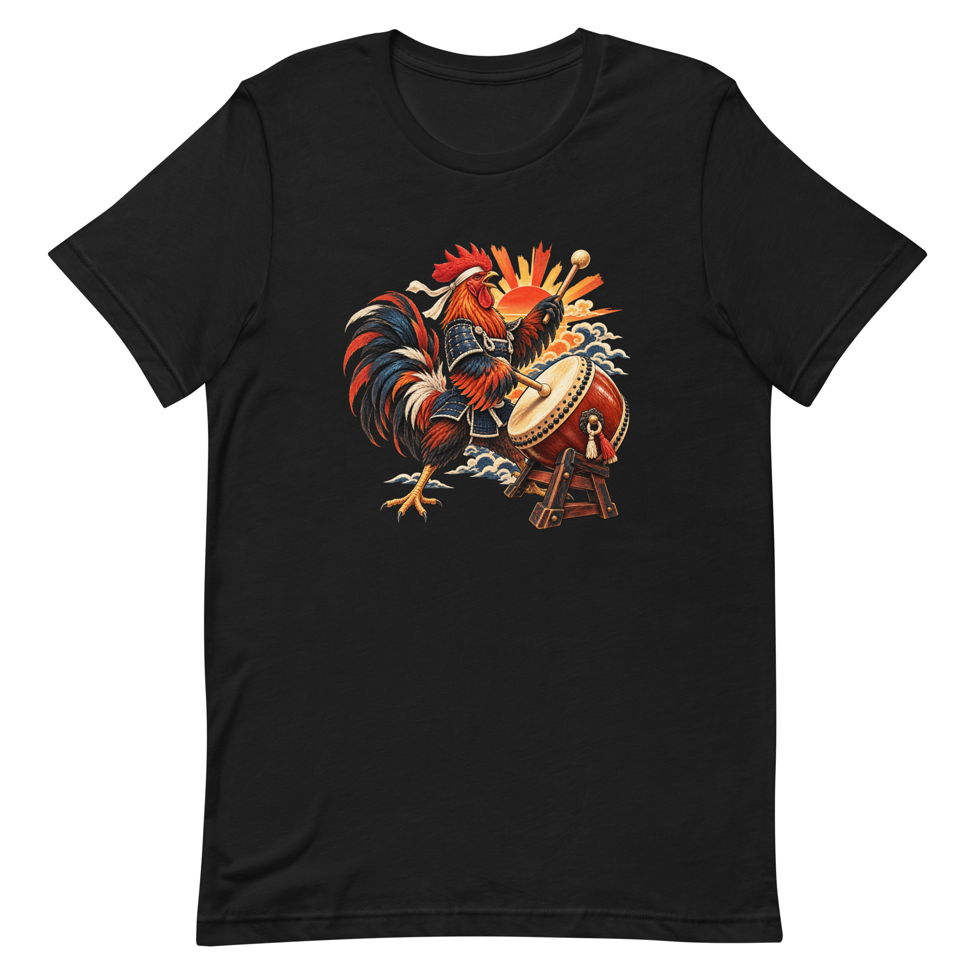 Rooster Samurai Taiko Drum Japanese Art, Japanese Art Tee, Mythology Gift - Image 80