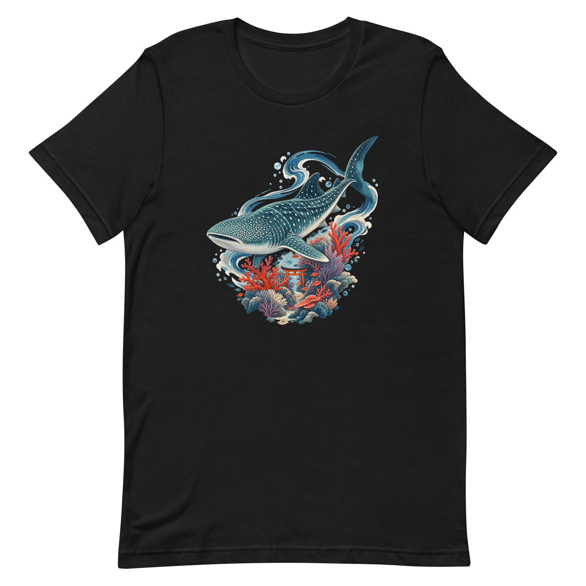 Whale Shark Torii Coral Garden Japanese Art, Japanese Art Tee, Mythology Gift - Image 80