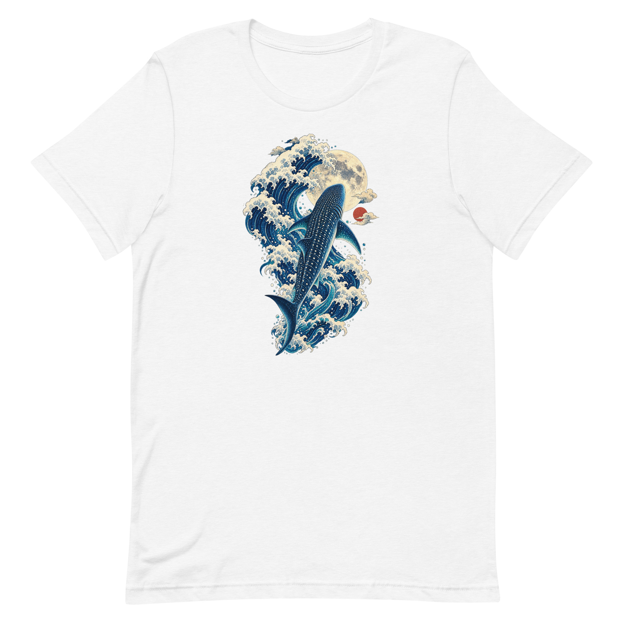 Whale Shark Great Wave Moon Japanese Art, Japanese Art Tee, Mythology Gift - Image 92
