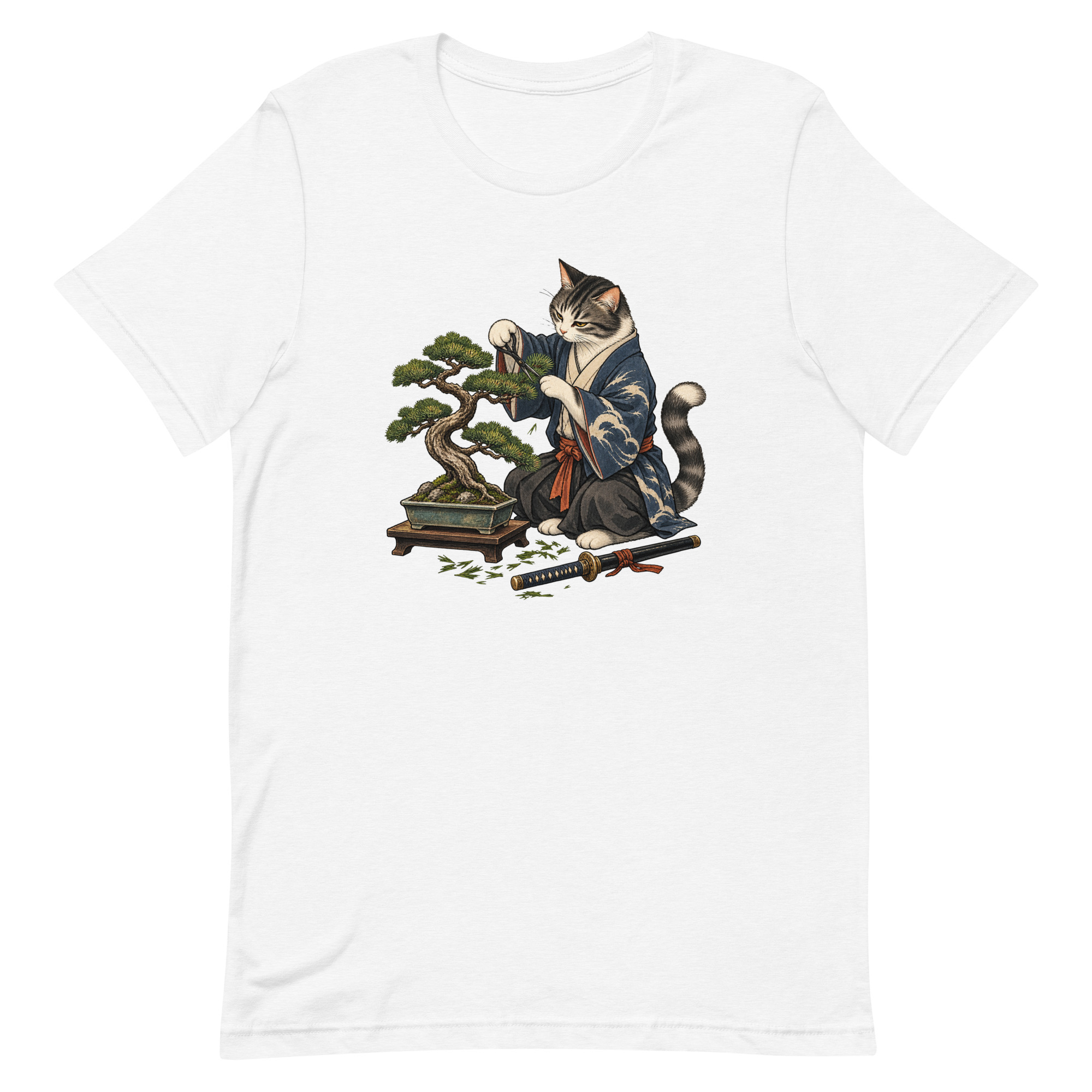 Samurai Cat Bonsai Dojo Japanese Art, Japanese Art Tee, Mythology Gift - Image 94