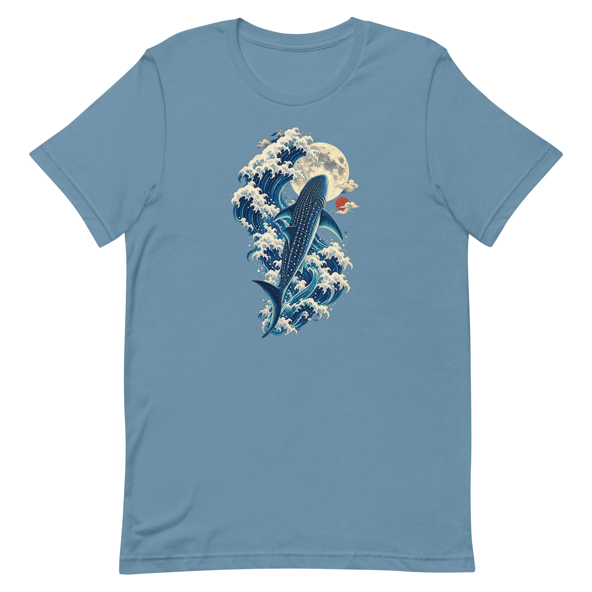 Whale Shark Great Wave Moon Japanese Art, Japanese Art Tee, Mythology Gift - Image 61