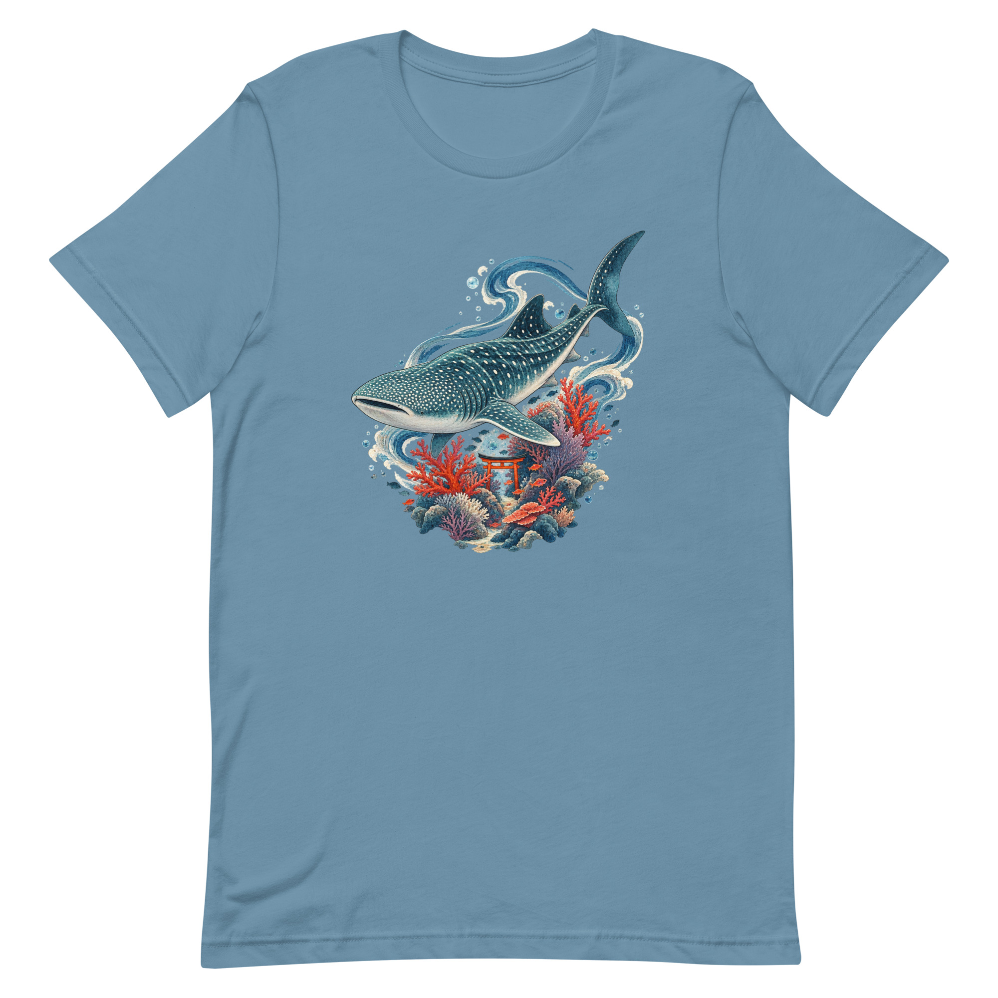 Whale Shark Torii Coral Garden Japanese Art, Japanese Art Tee, Mythology Gift - Image 63