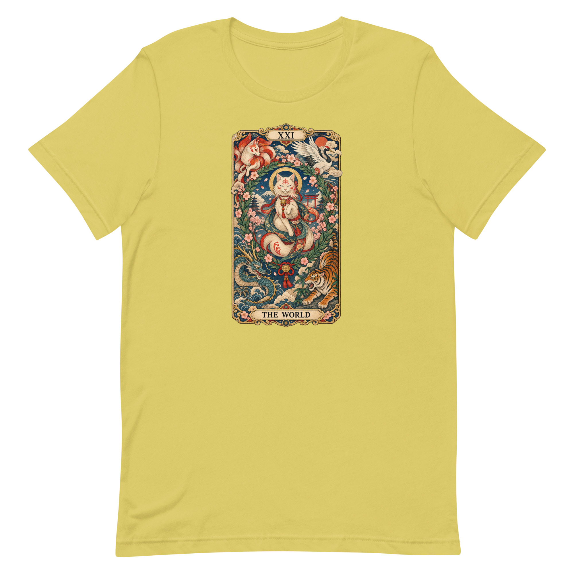 The World Shrine Cat Tarot Japanese Art T-Shirt - Image 62