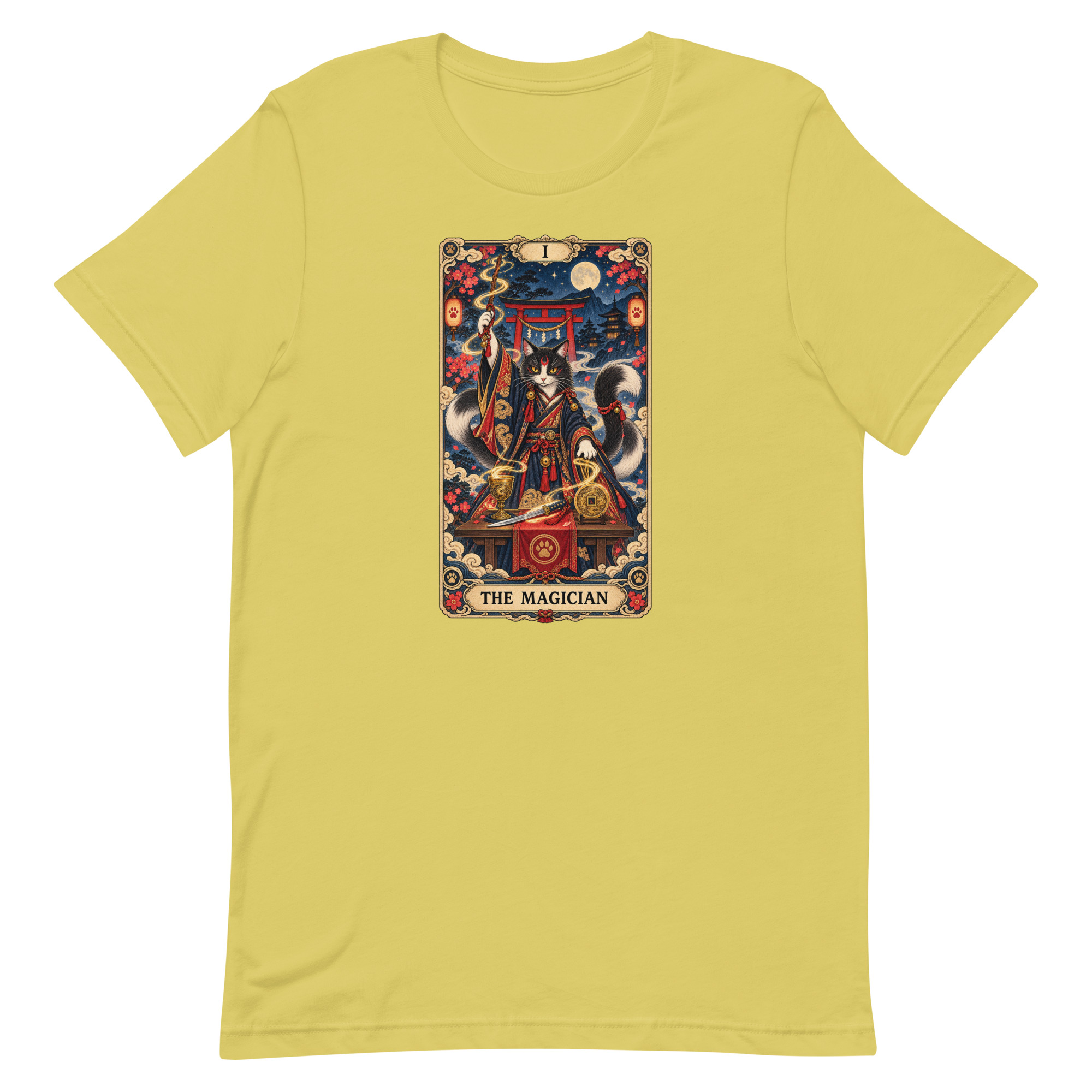 The Magician Bakeneko Cat Tarot Japanese Yokai Art, Japanese Art Tee, Mythology Gift - Image 62