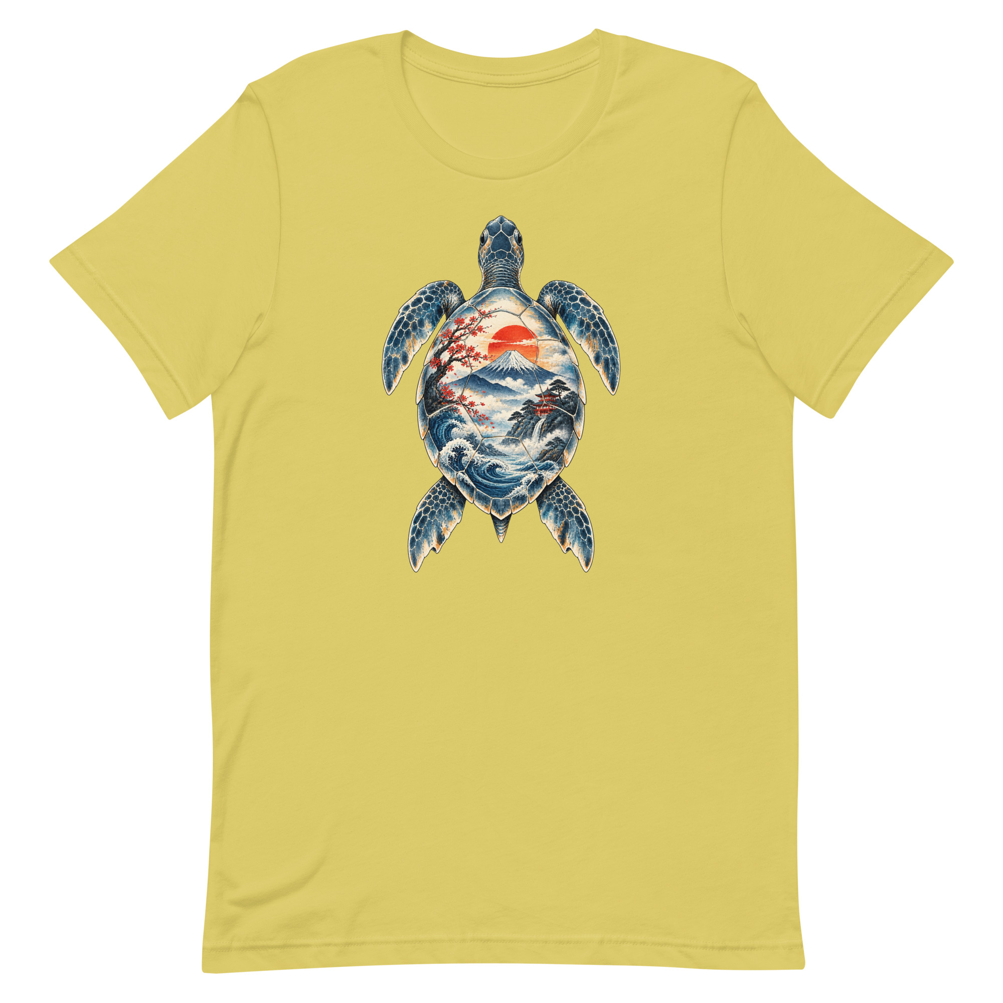 Sea Turtle Mount Fuji Sunrise Japanese Art, Japanese Art Tee, Mythology Gift - Image 64