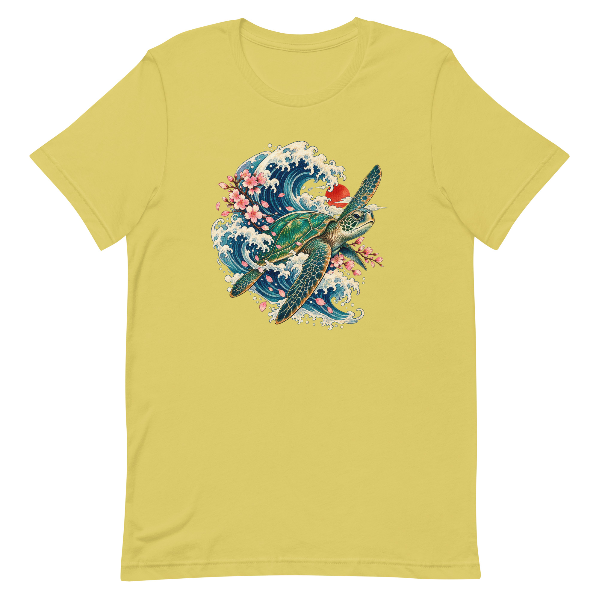 Sea Turtle Great Wave Sakura Japanese Art, Japanese Art Tee, Mythology Gift - Image 64