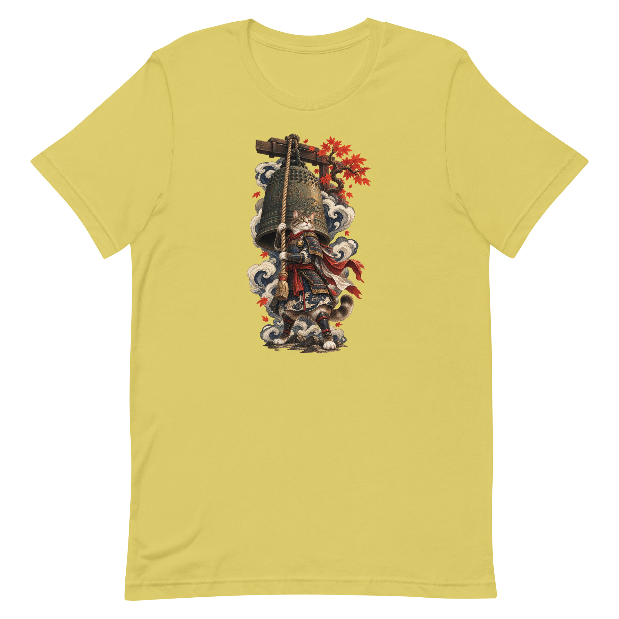 Samurai Cat Temple Bell Guardian Japanese Art, Japanese Art Tee, Mythology Gift - Image 64