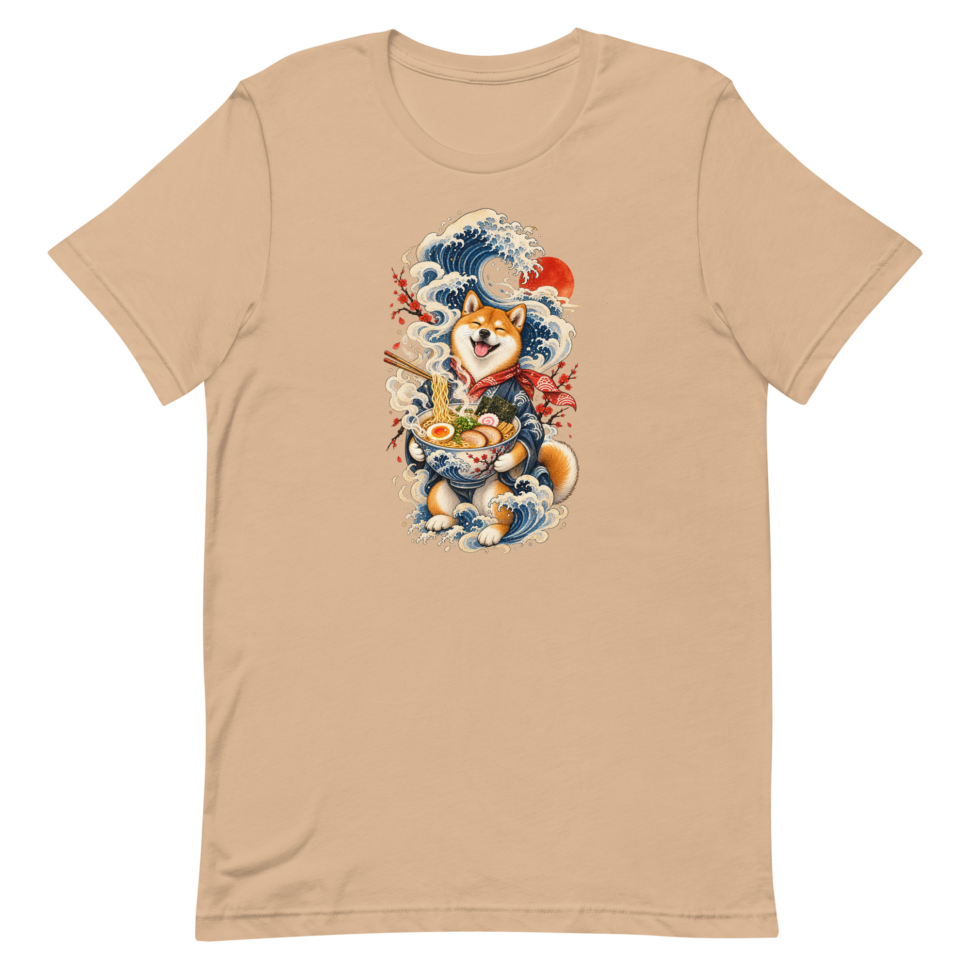 Shiba Inu Ramen Great Wave Japanese Food Art, Japanese Art Tee, Mythology Gift - Image 63