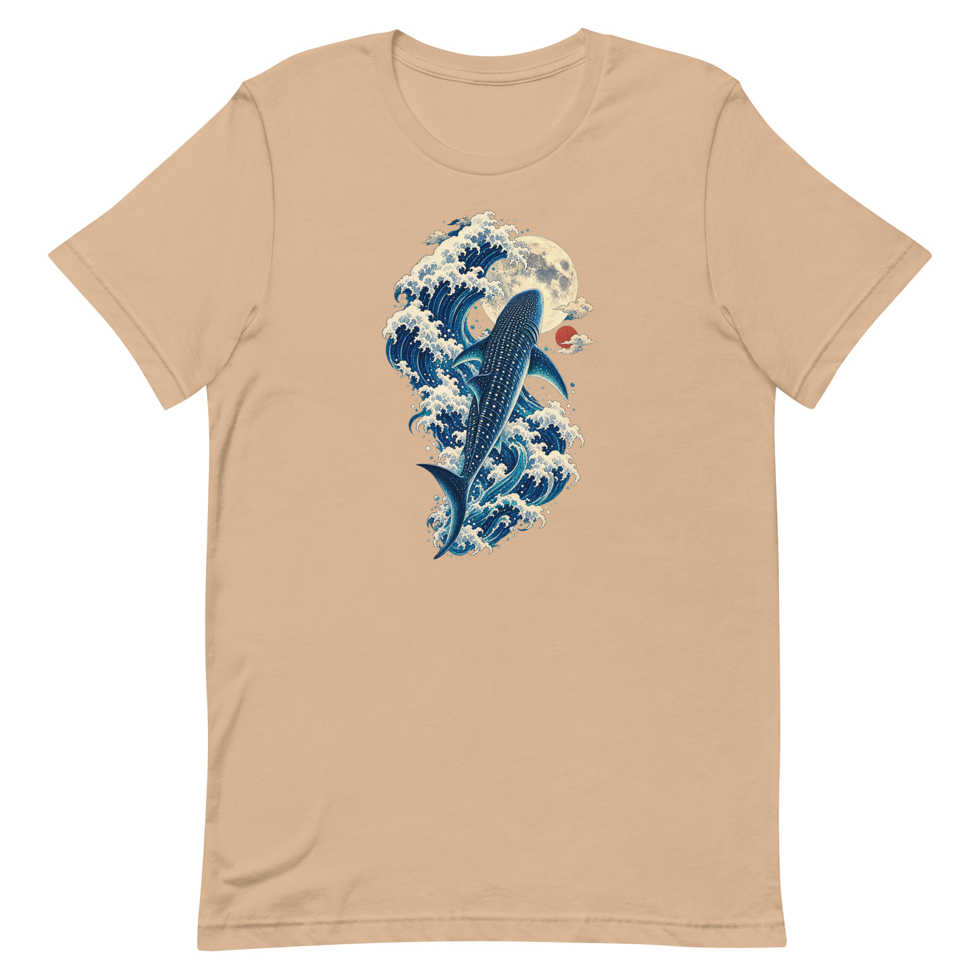 Whale Shark Great Wave Moon Japanese Art, Japanese Art Tee, Mythology Gift - Image 63