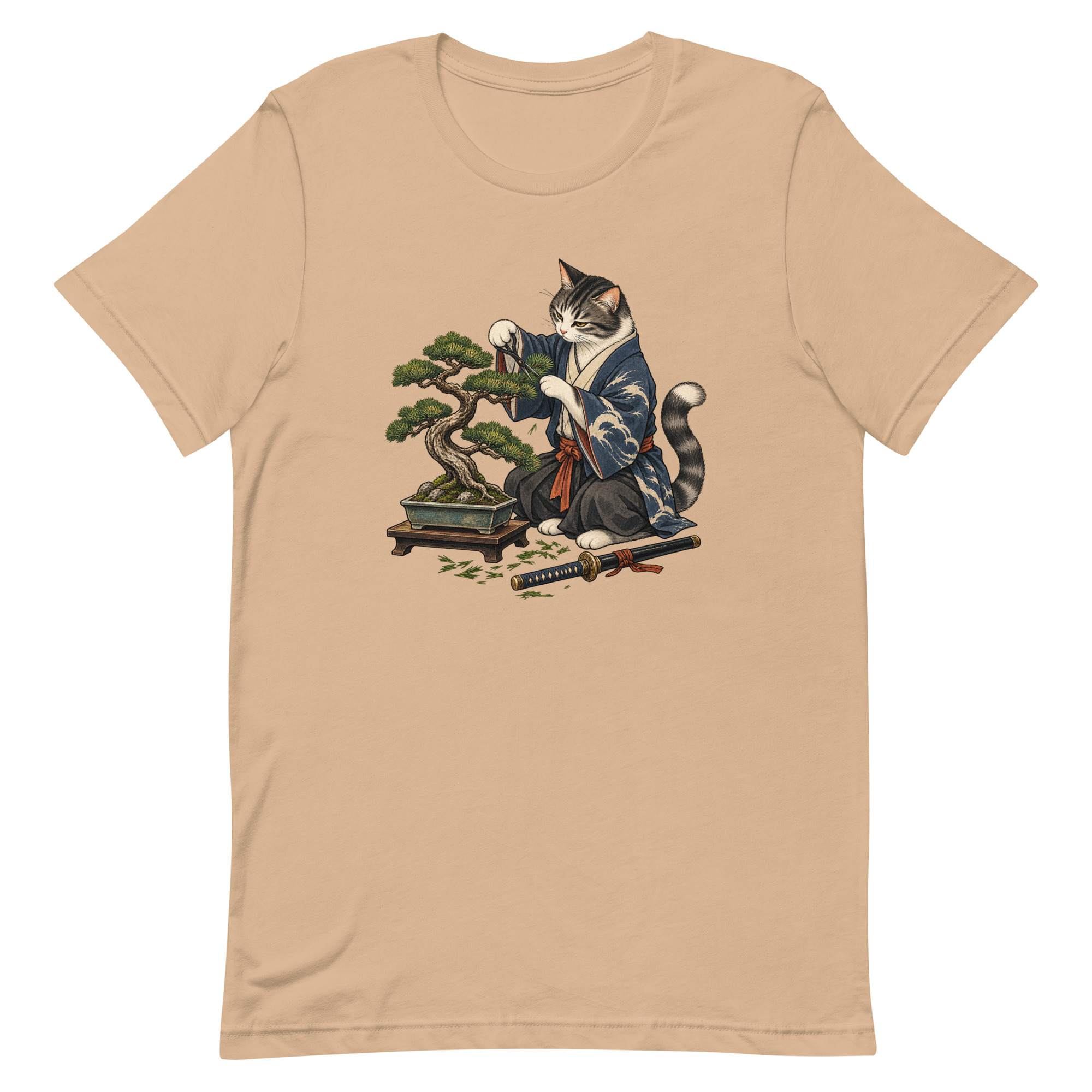Samurai Cat Bonsai Dojo Japanese Art, Japanese Art Tee, Mythology Gift - Image 65