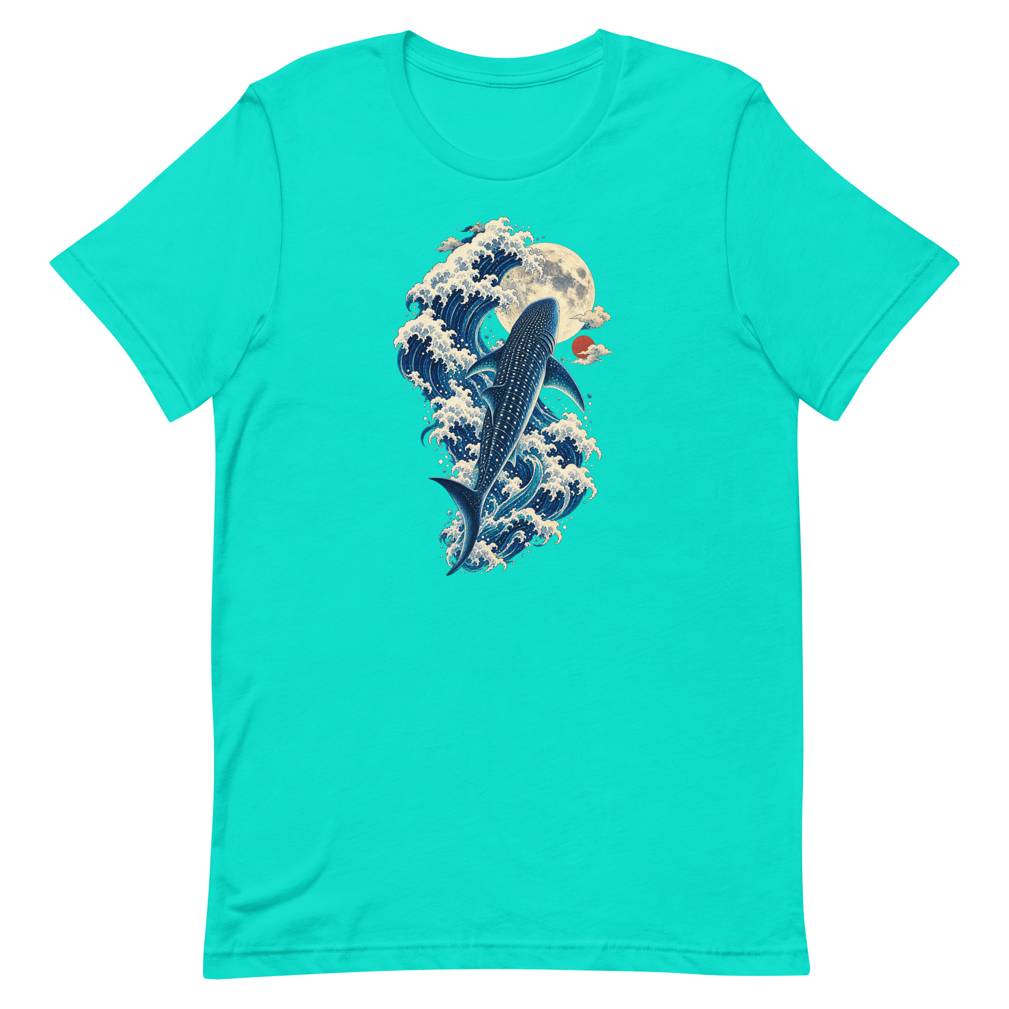 Whale Shark Great Wave Moon Japanese Art, Japanese Art Tee, Mythology Gift - Image 83