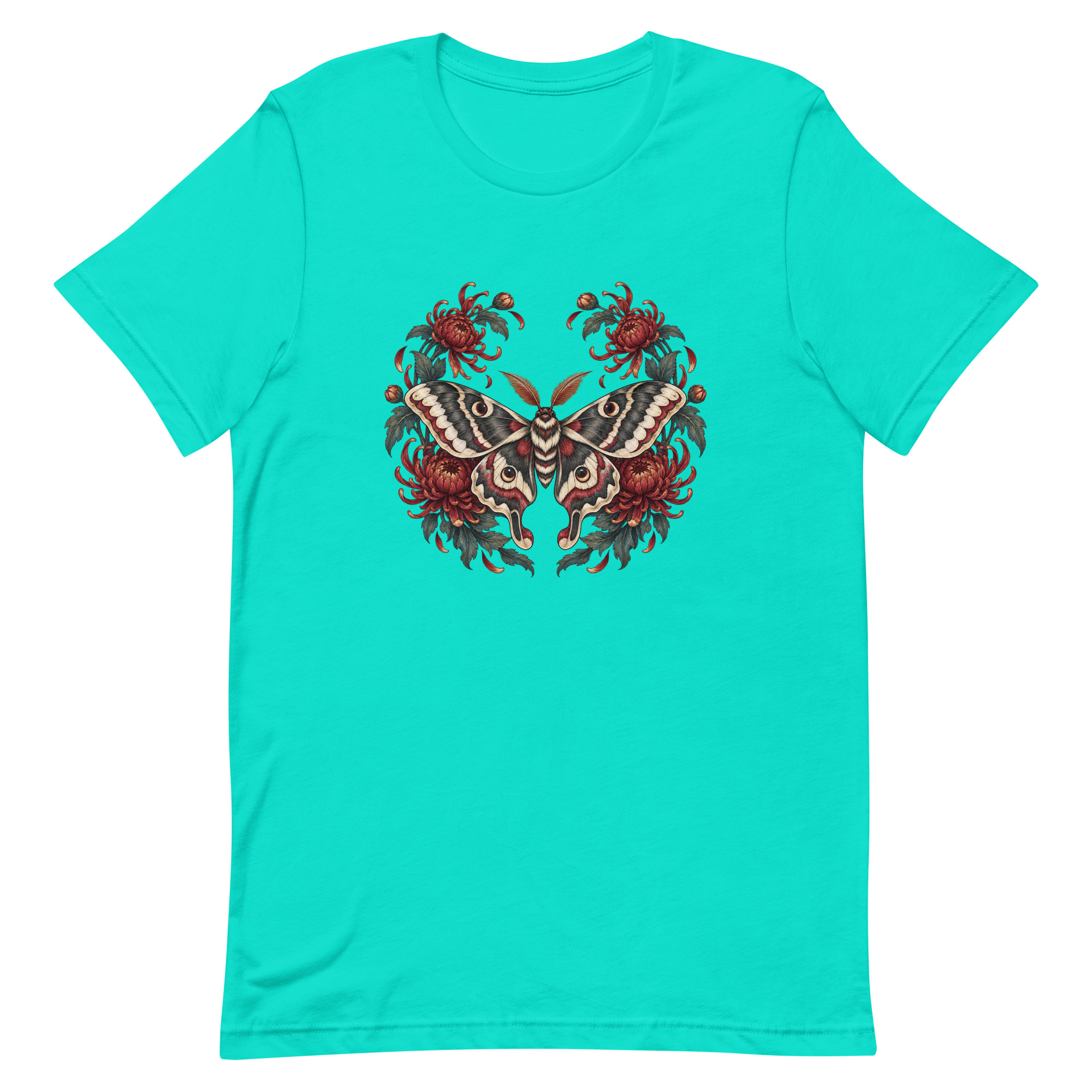 Japanese Moth Chrysanthemum Enso Ink Art, Japanese Art Tee, Mythology Gift - Image 85