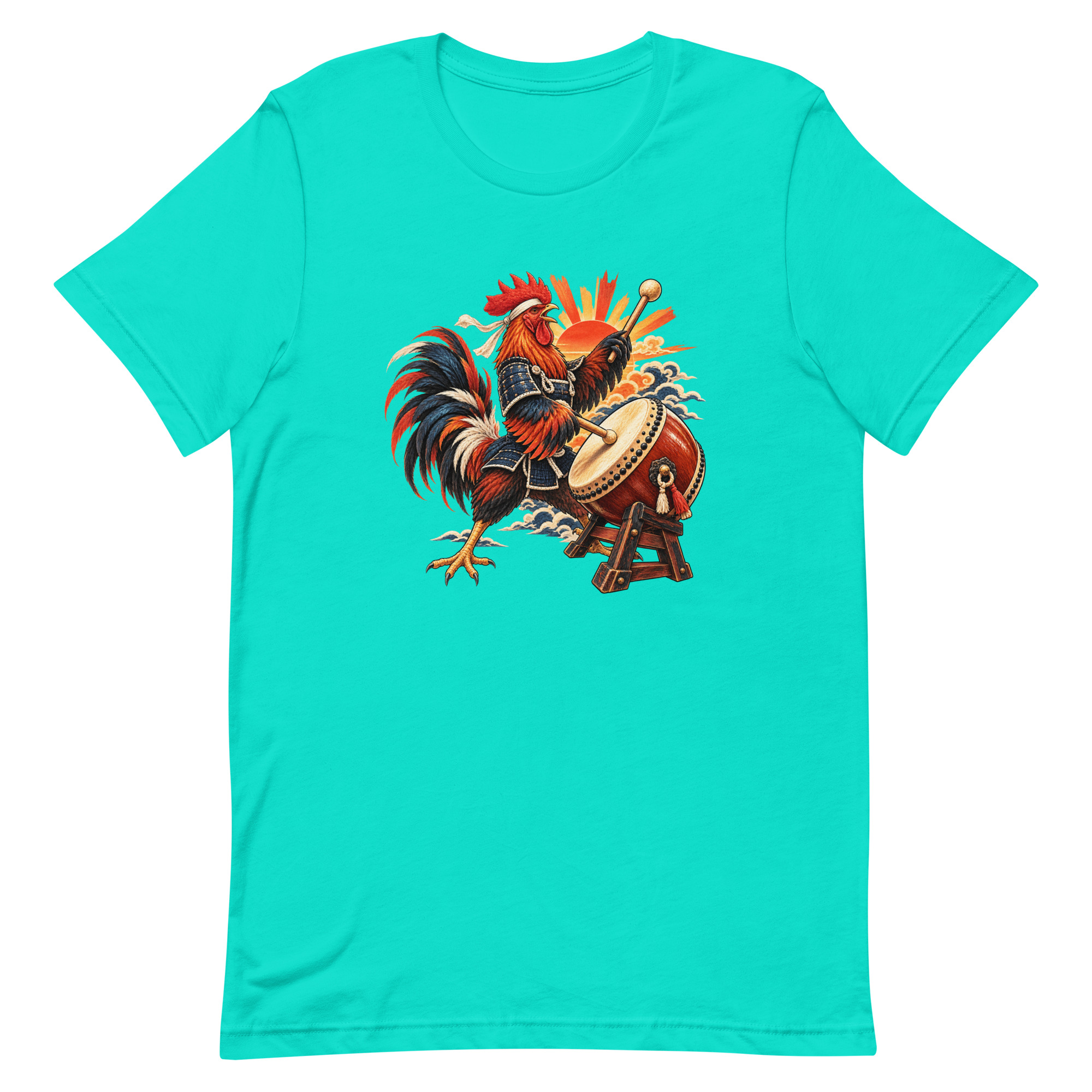 Rooster Samurai Taiko Drum Japanese Art, Japanese Art Tee, Mythology Gift - Image 85