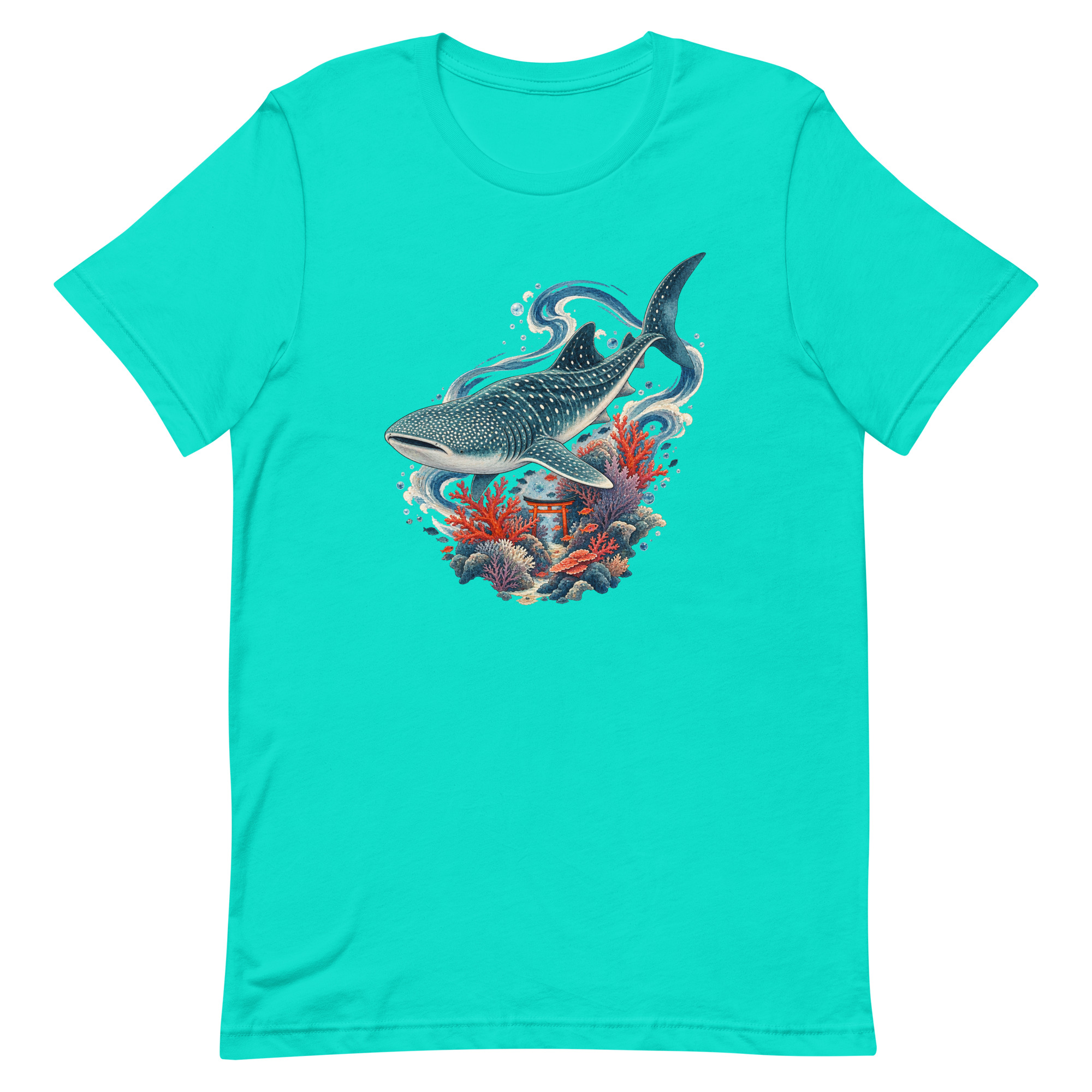 Whale Shark Torii Coral Garden Japanese Art, Japanese Art Tee, Mythology Gift - Image 85