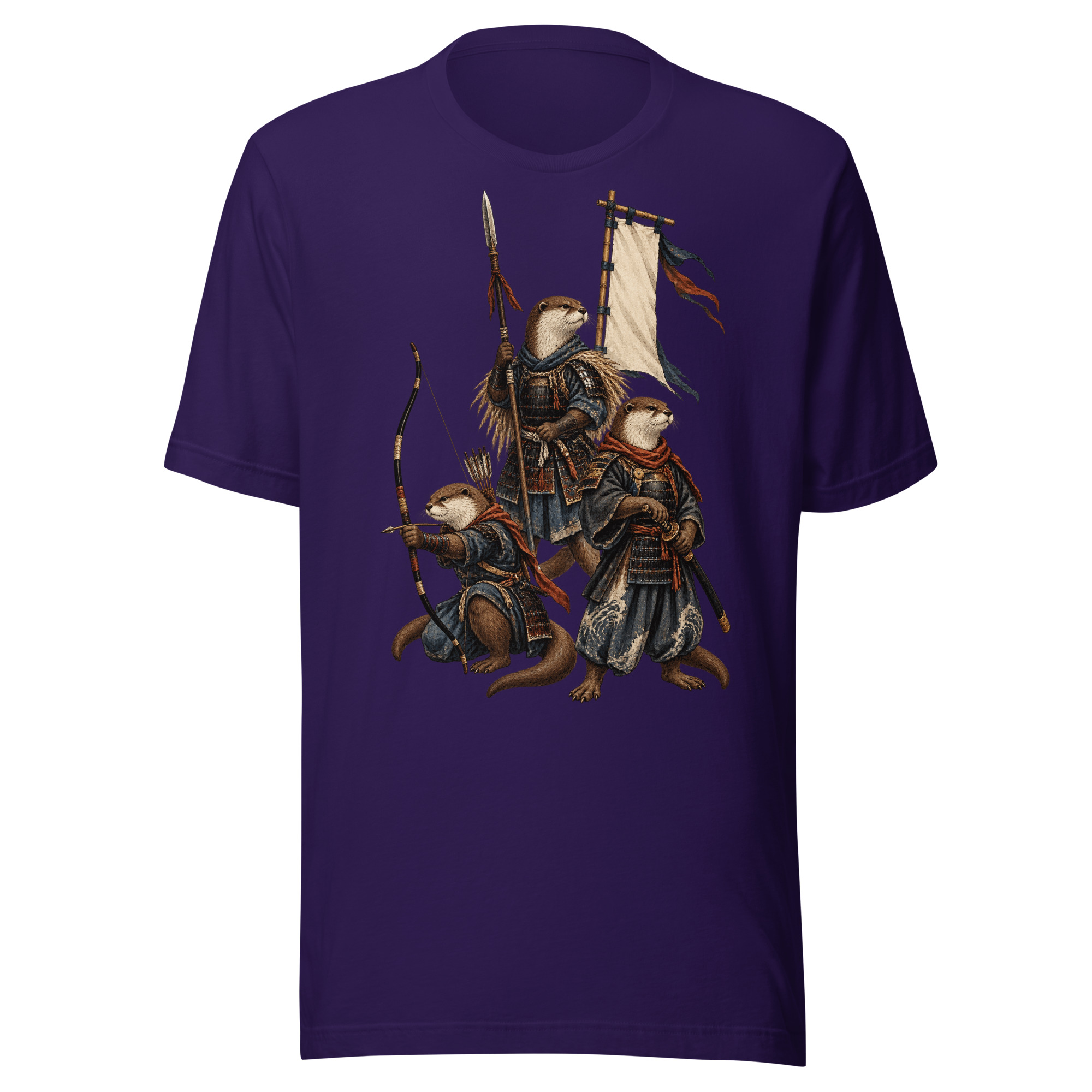 Three Otter Ronin Clan Japanese Samurai Animal Art - Image 2