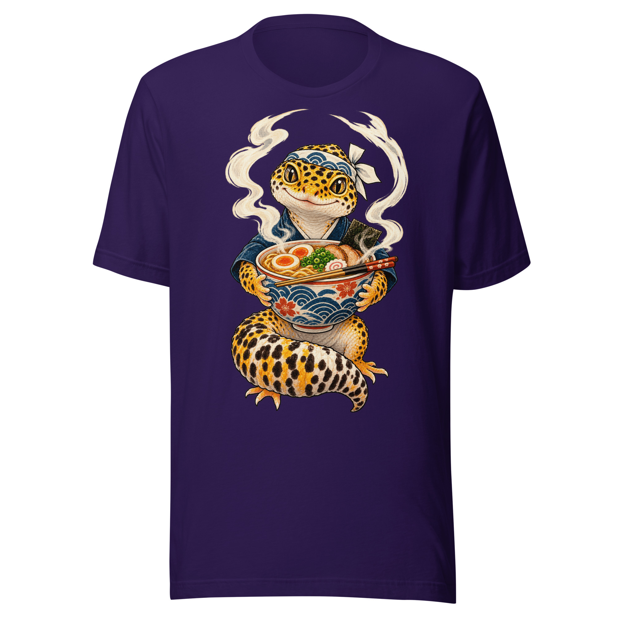 Gecko Ramen Noodle Chef Japanese Food Animal Art - Image 2