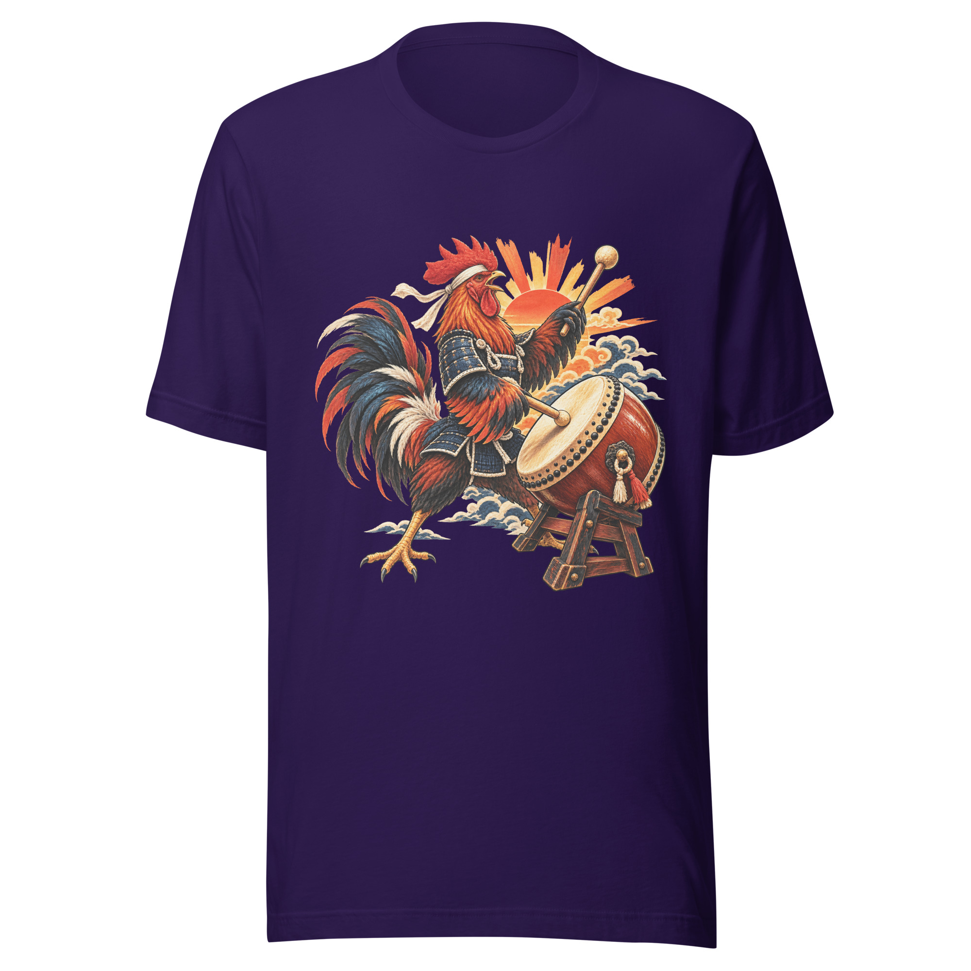 Rooster Samurai Taiko Drum Japanese Art, Japanese Art Tee, Mythology Gift - Image 99
