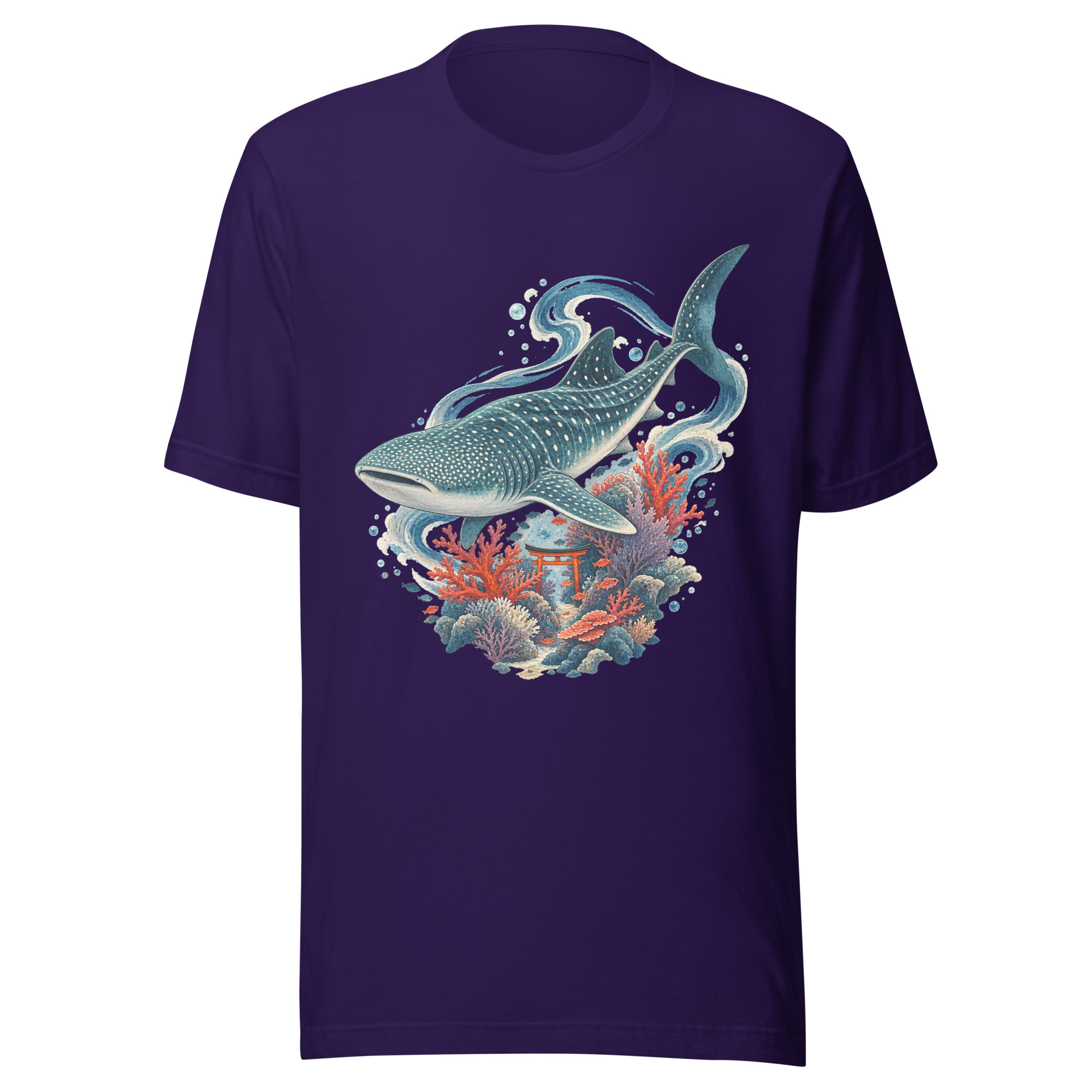 Whale Shark Torii Coral Garden Japanese Art, Japanese Art Tee, Mythology Gift - Image 99