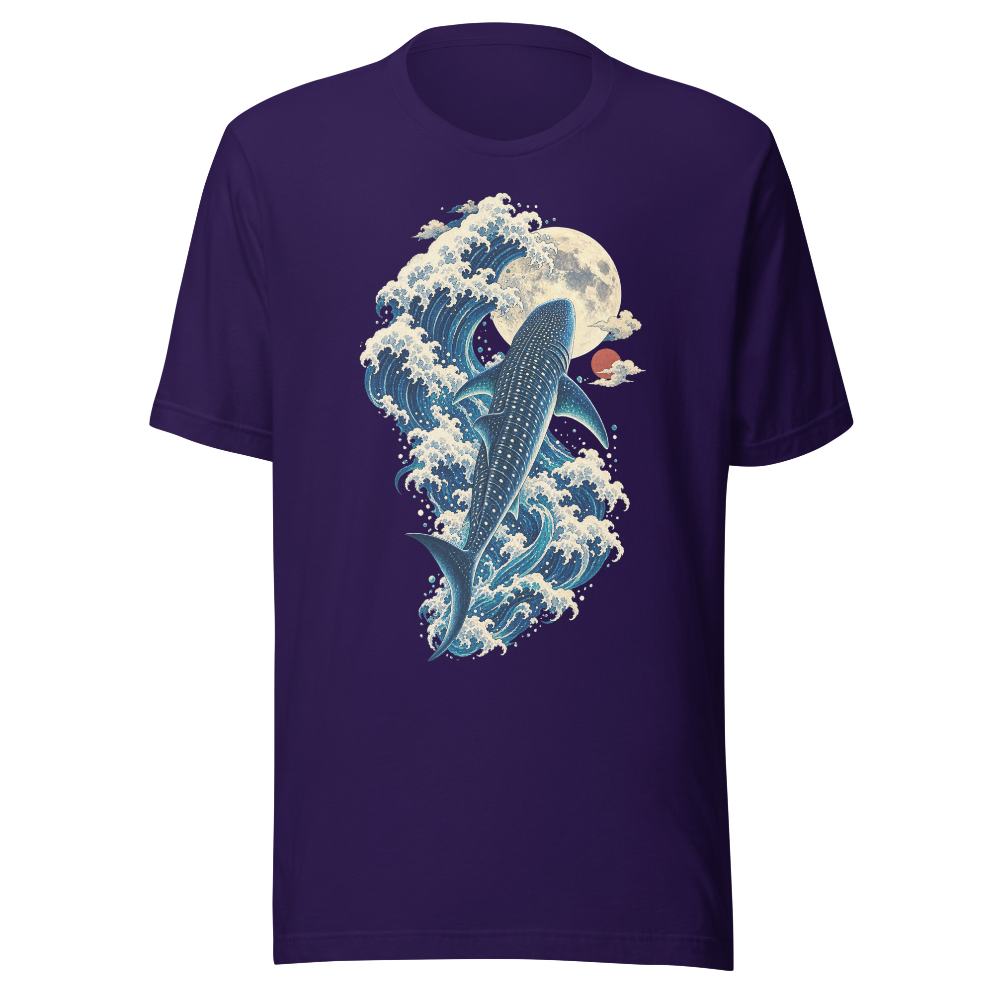 Whale Shark Great Wave Moon Japanese Art, Japanese Art Tee, Mythology Gift - Image 132