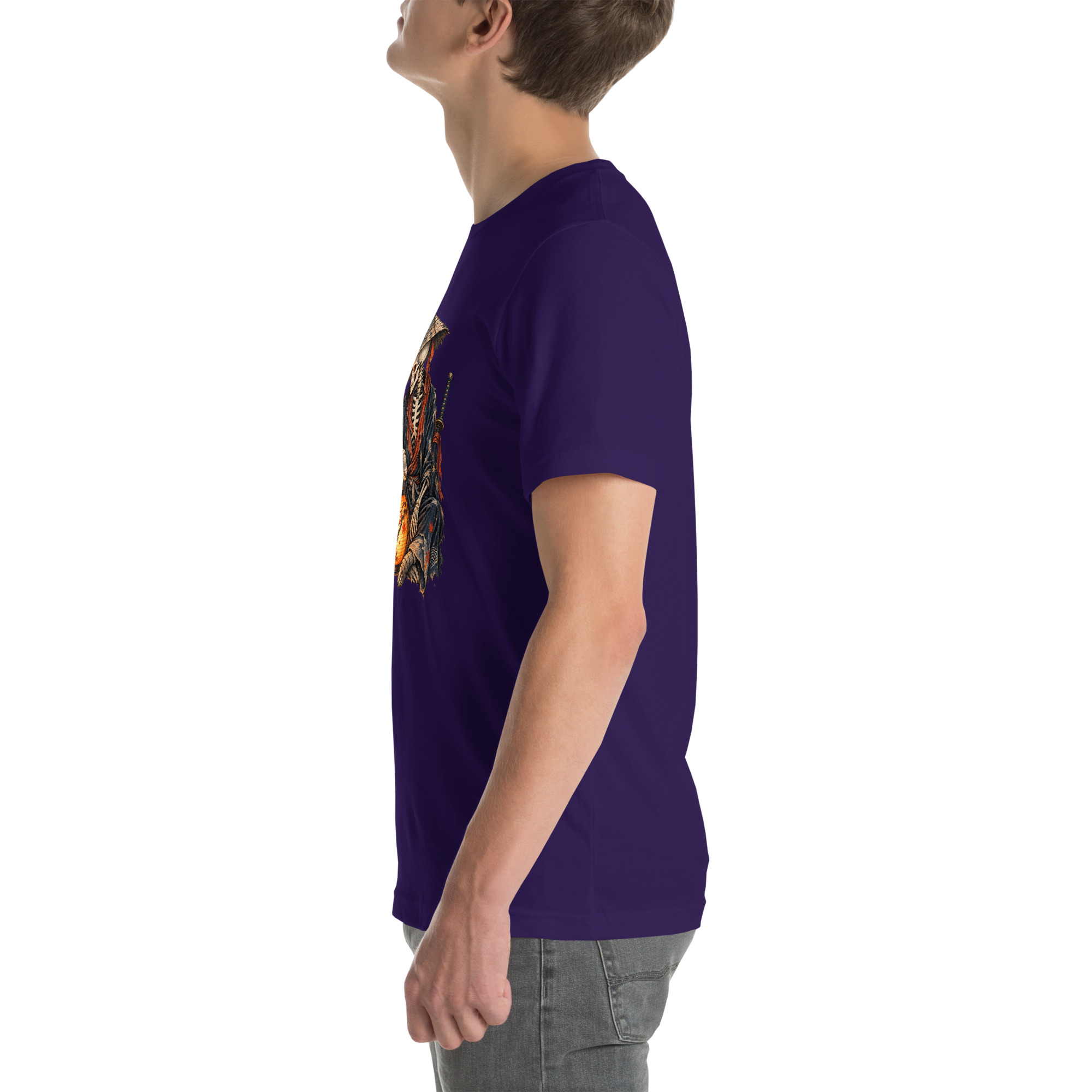 Black Cat Skeleton Lantern Japanese Folklore T-Shirt - Image 7
