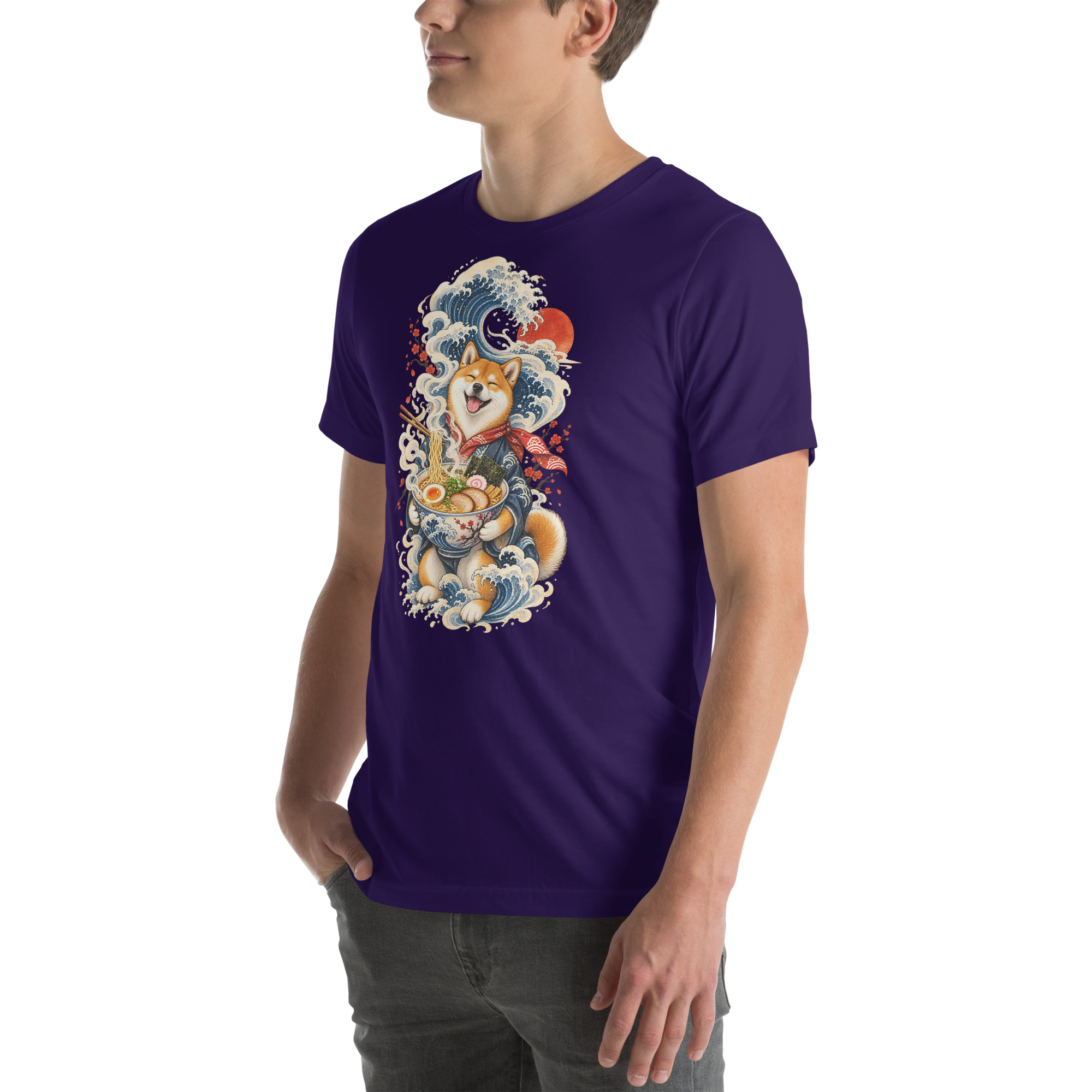 Shiba Inu Ramen Great Wave Japanese Food Art, Japanese Art Tee, Mythology Gift - Image 100