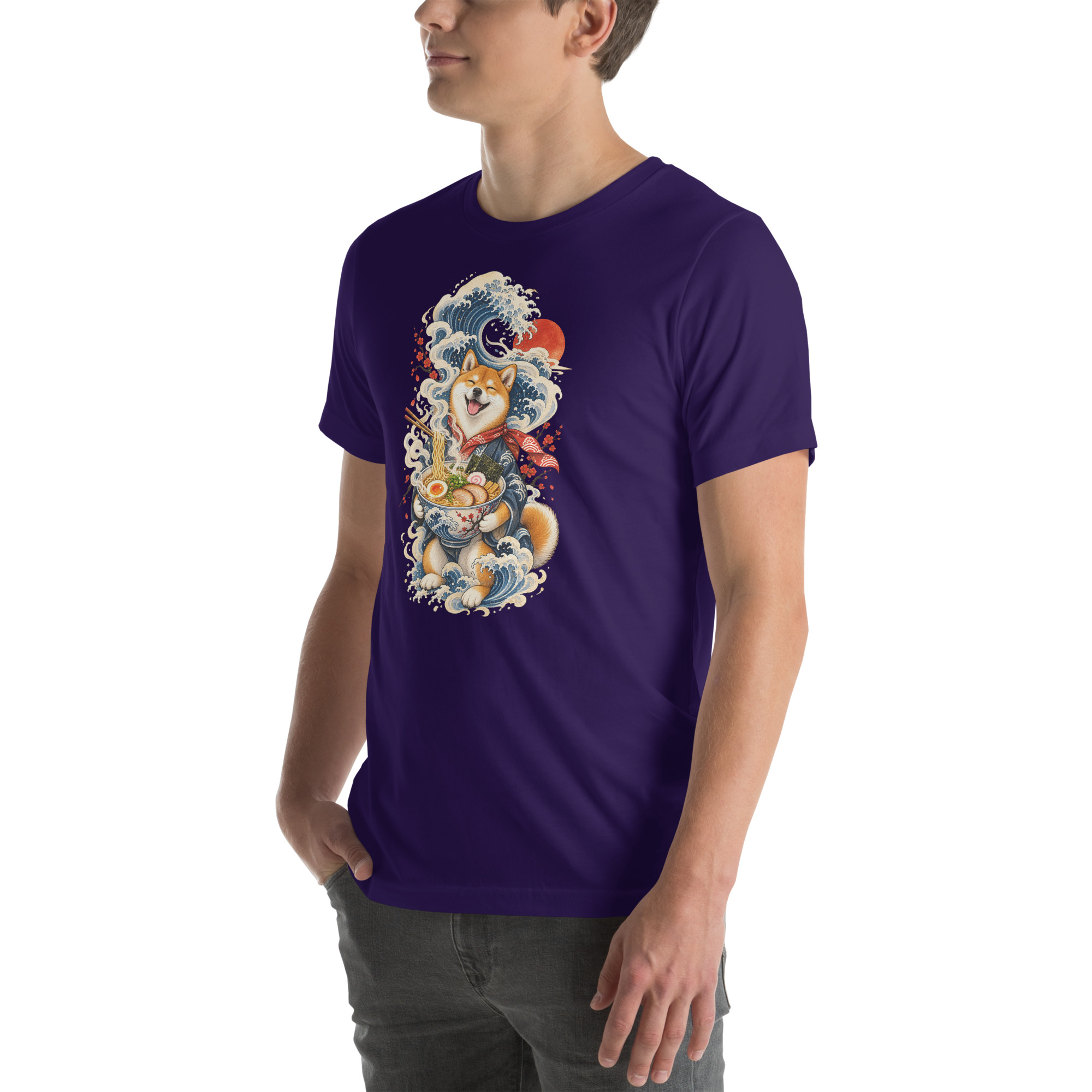Shiba Inu Ramen Great Wave Japanese Food Art, Japanese Art Tee, Mythology Gift - Image 125