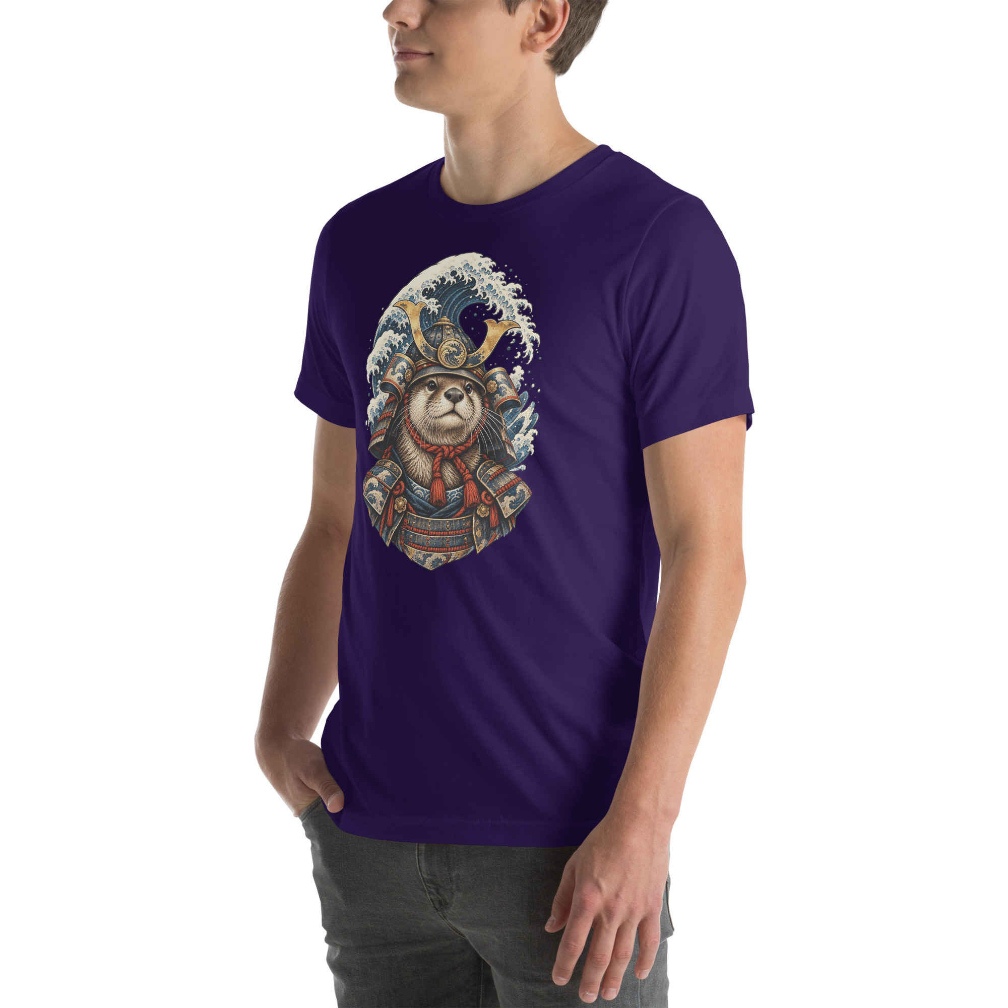 Otter Kabuto Great Wave Japanese Samurai Animal Art - Image 22
